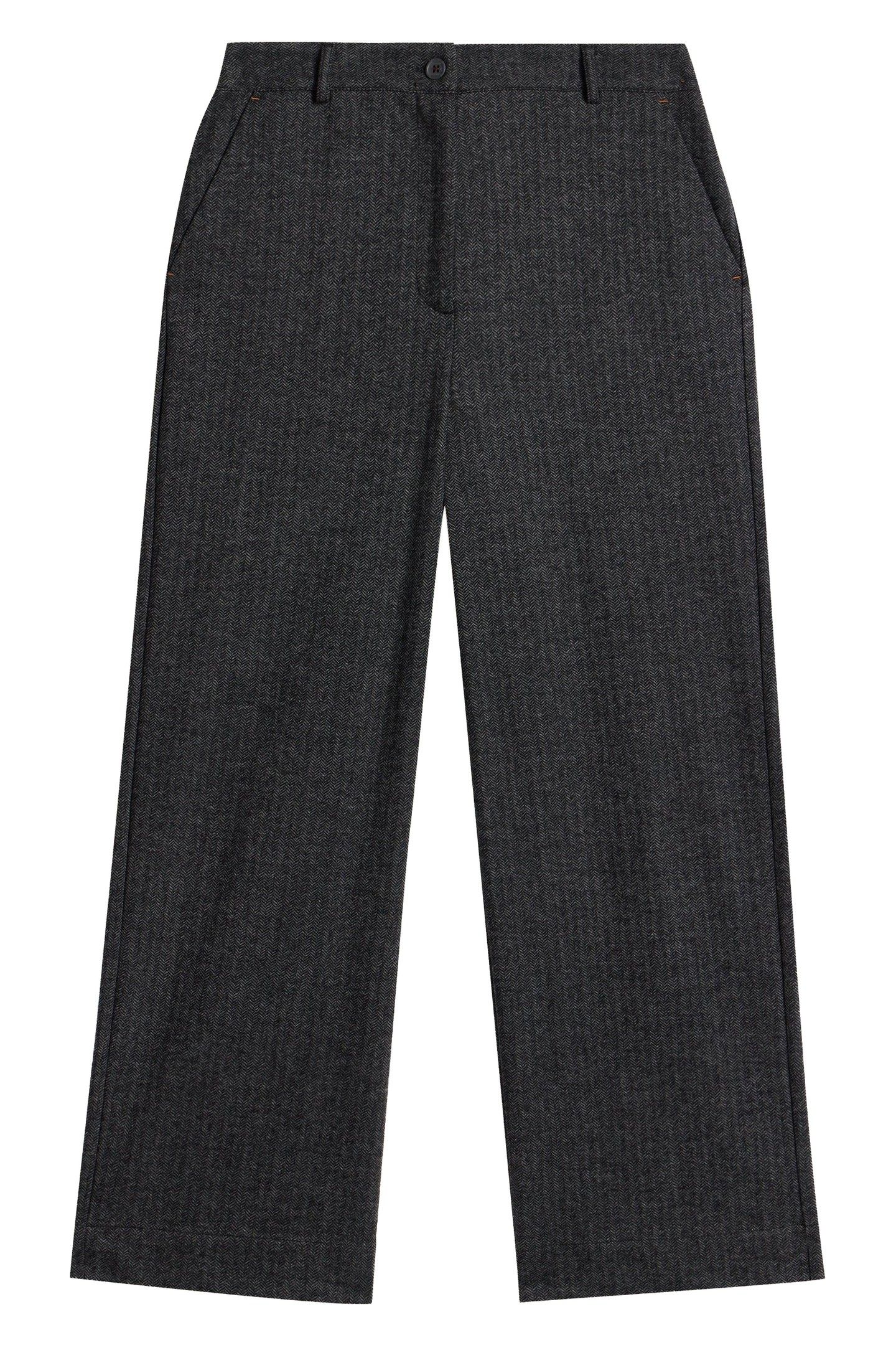 BELLE TWEEDY WIDE LEG TROUSER BLACK MULTI 4