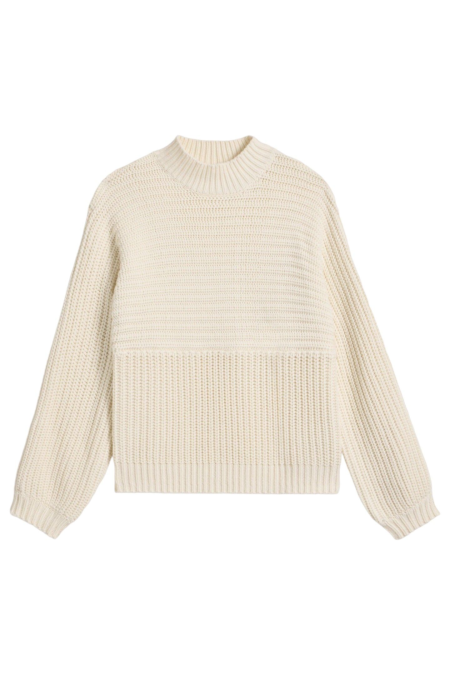 MARLEY MIX COTTON JUMPER PALE IVORY 4