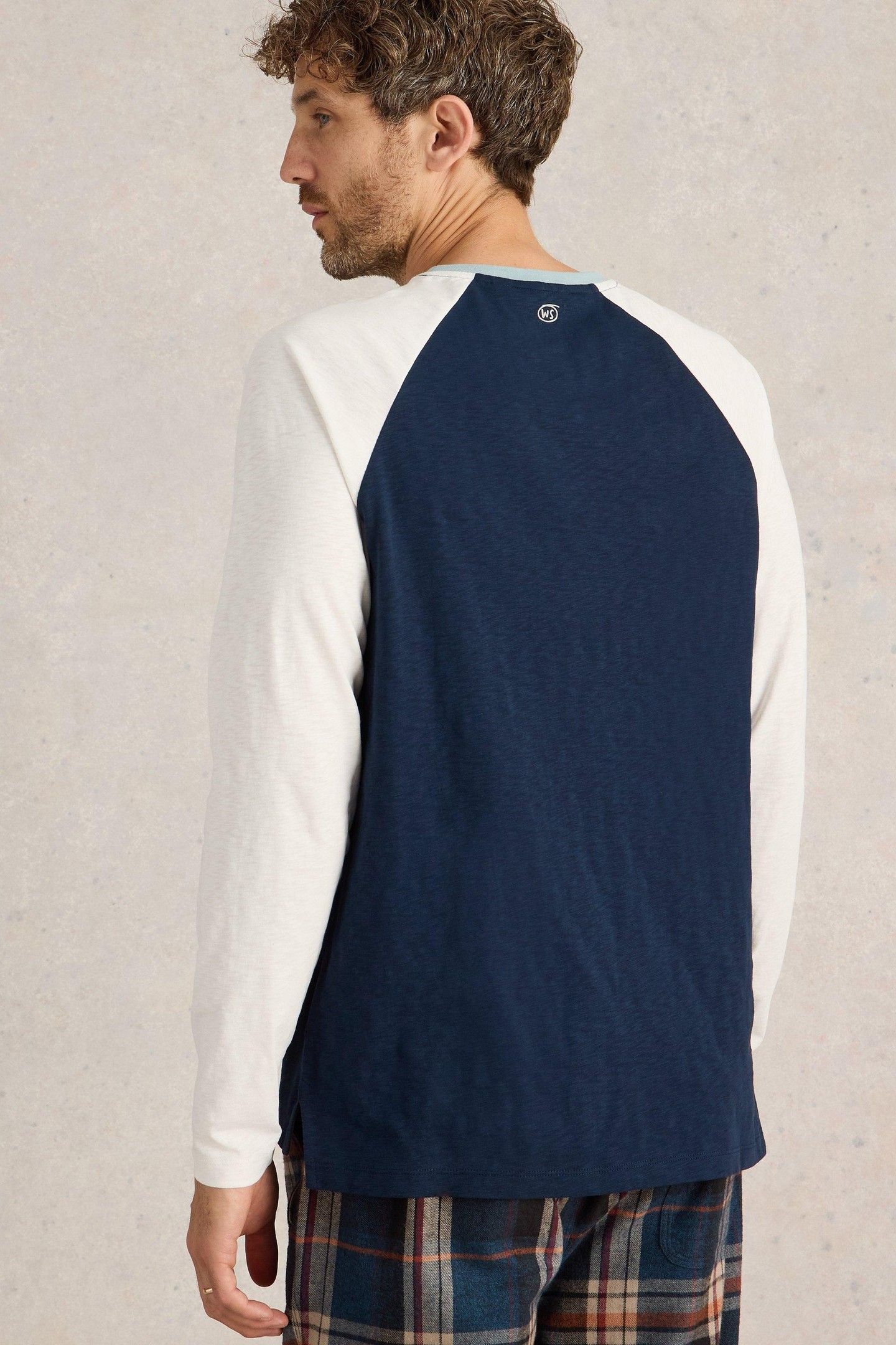 ROBBIE RAGLAN TOP NAVY MULTI 3