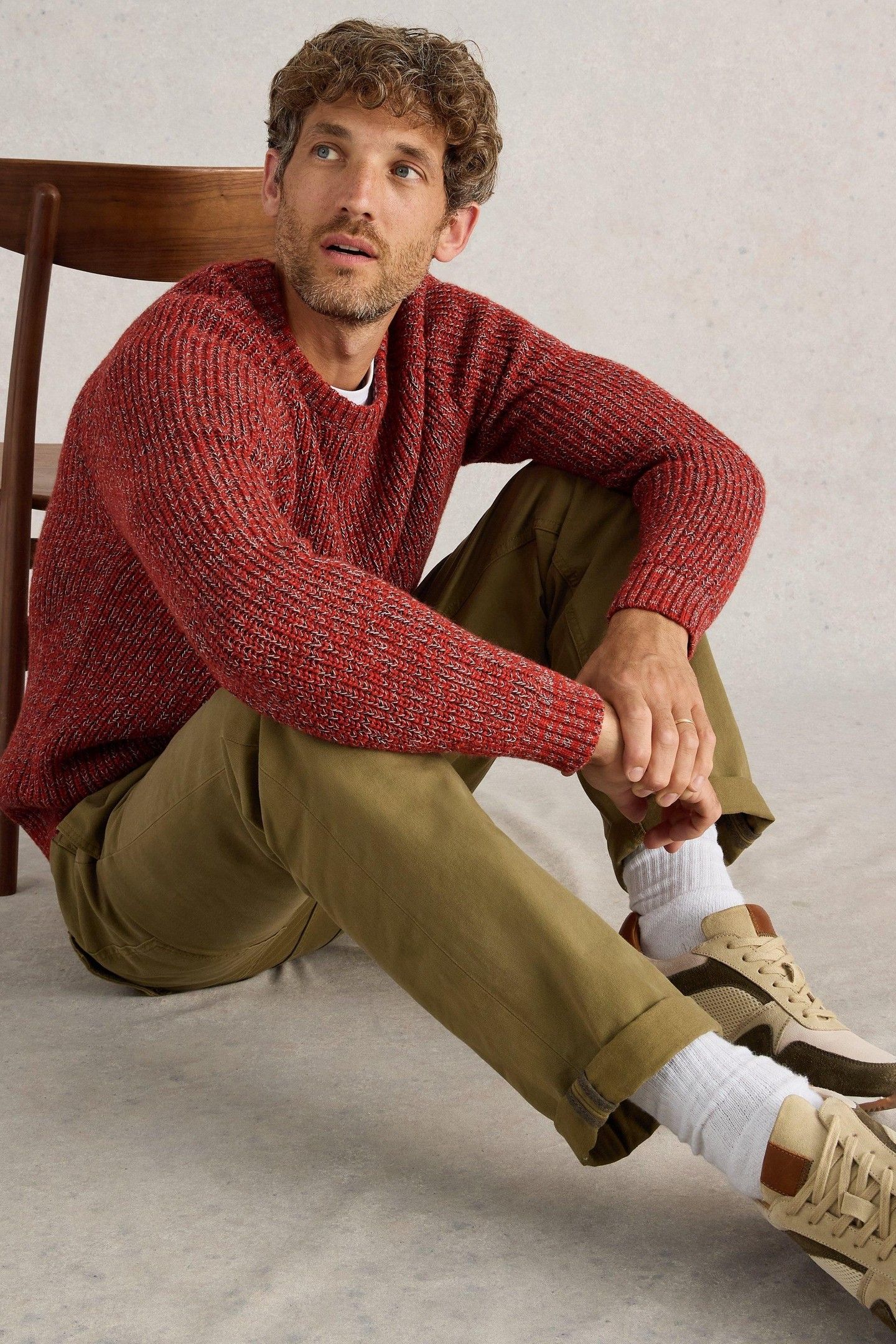 RYE TWISTED CREW NECK RED MULTI 5