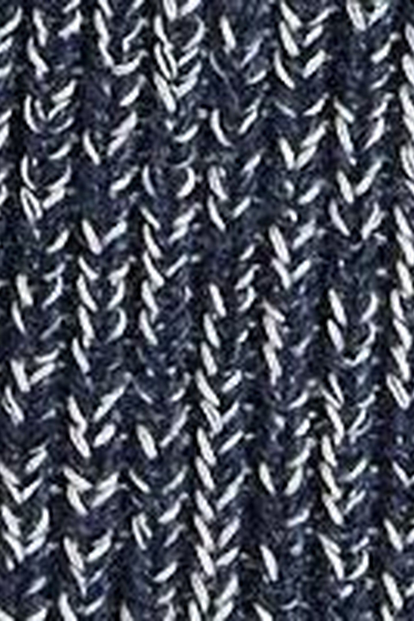 RYE TWISTED ZIP THROUGH NAVY MULTI 5