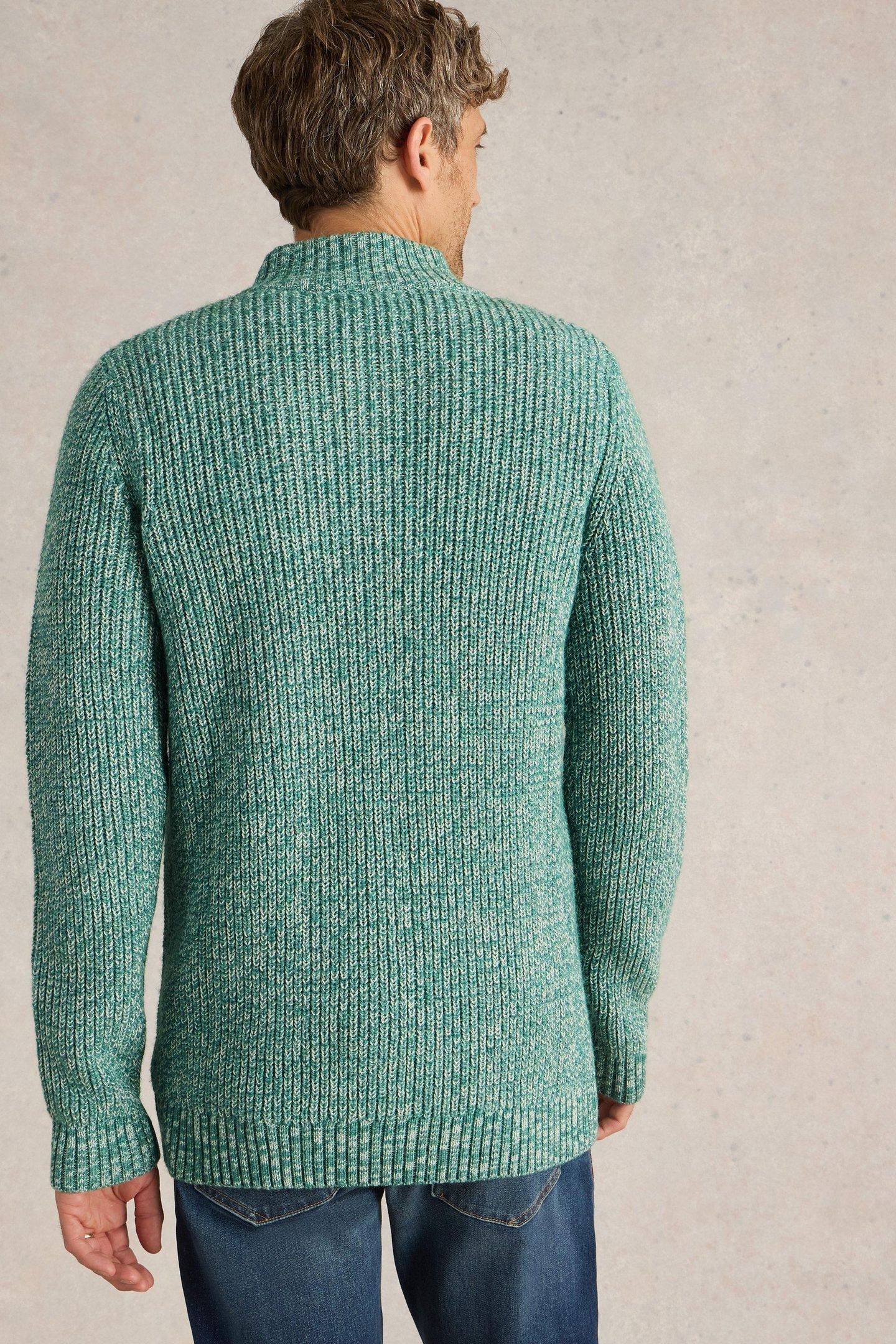 RYE TWISTED BUTTON NECK GREEN MULTI 2