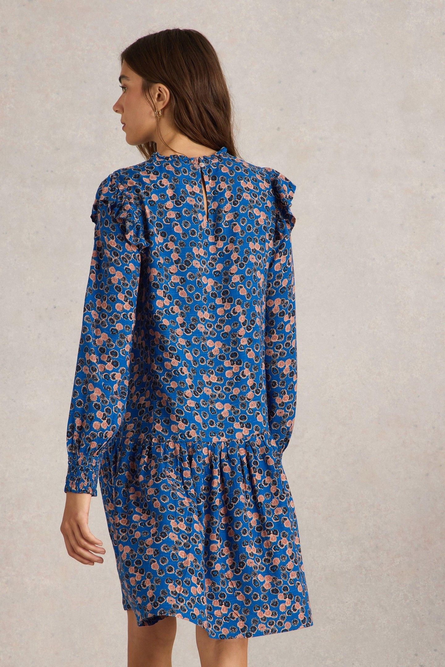 SYLVIE DRESS BLUE MULTI 2