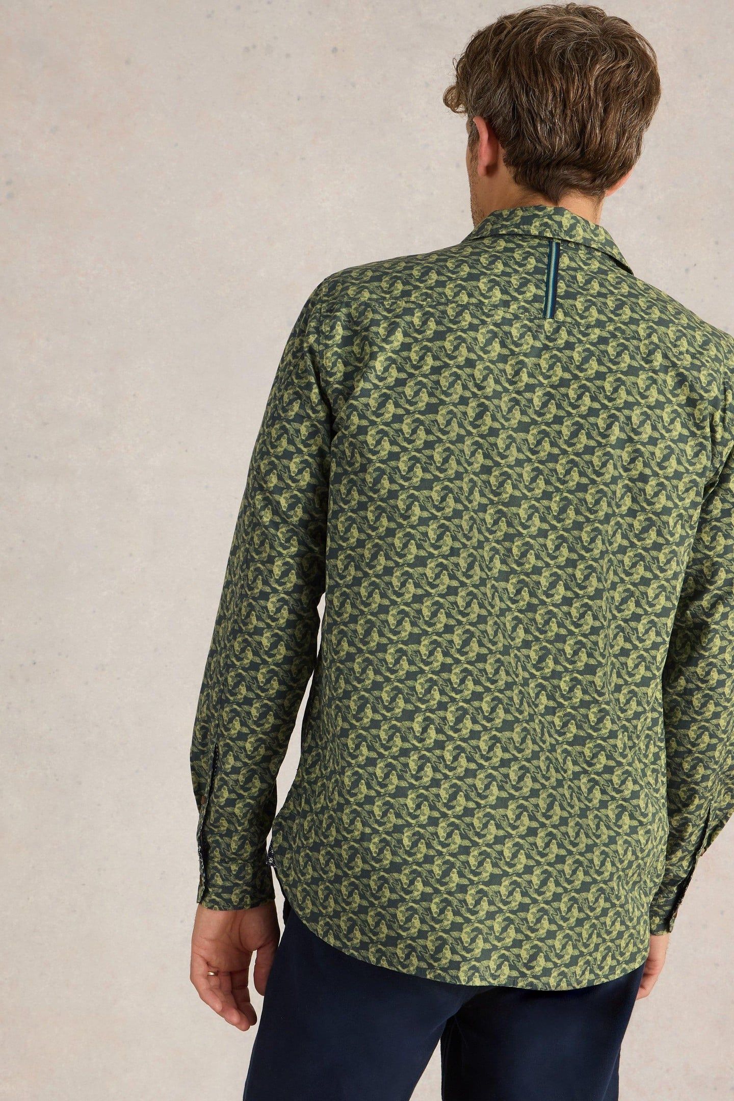 KOI FISH PRINTED SHIRT GREEN PRINT 2