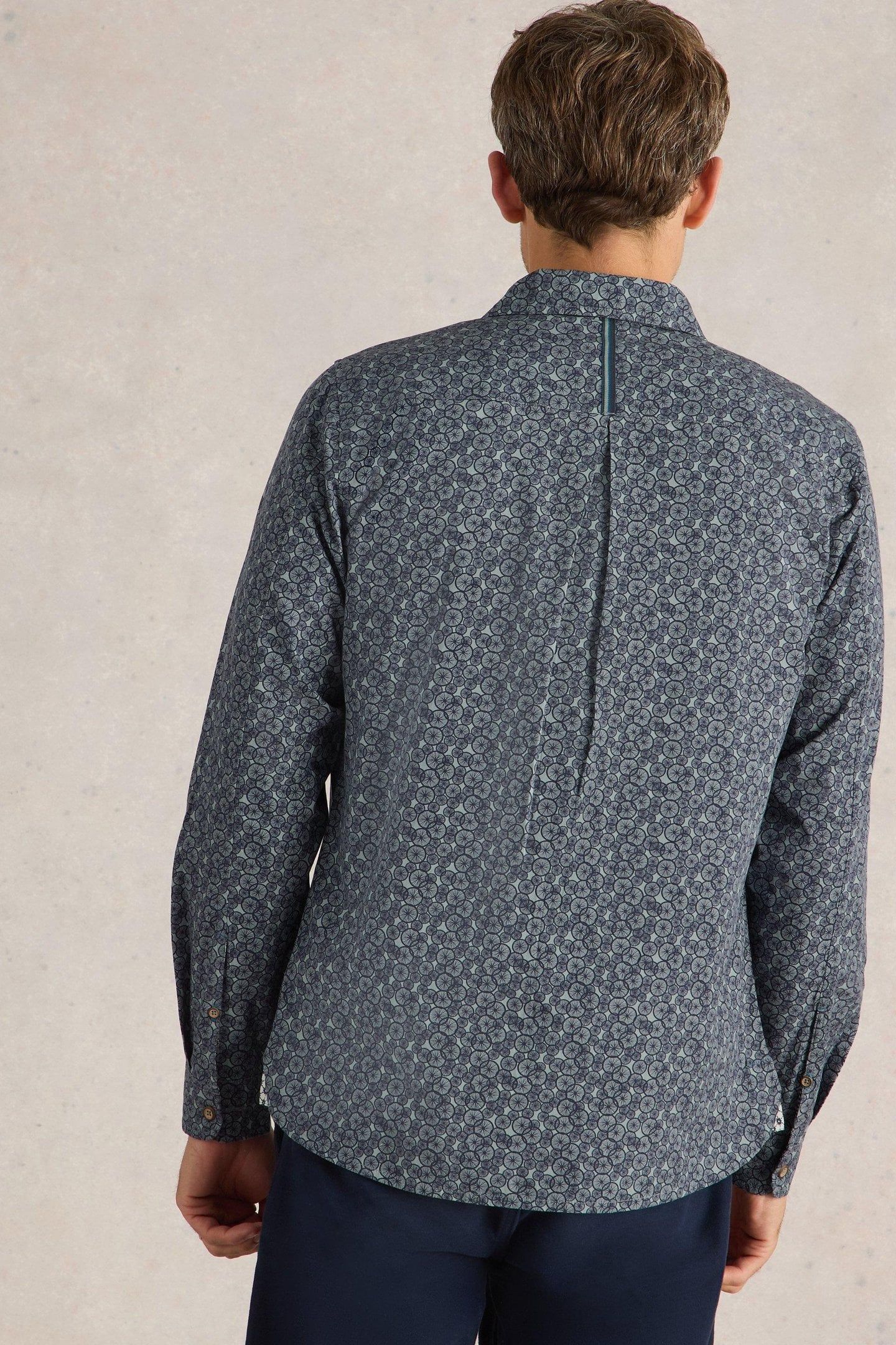 BIKE TIRES PRINTED SHIRT NAVY PRINT 2