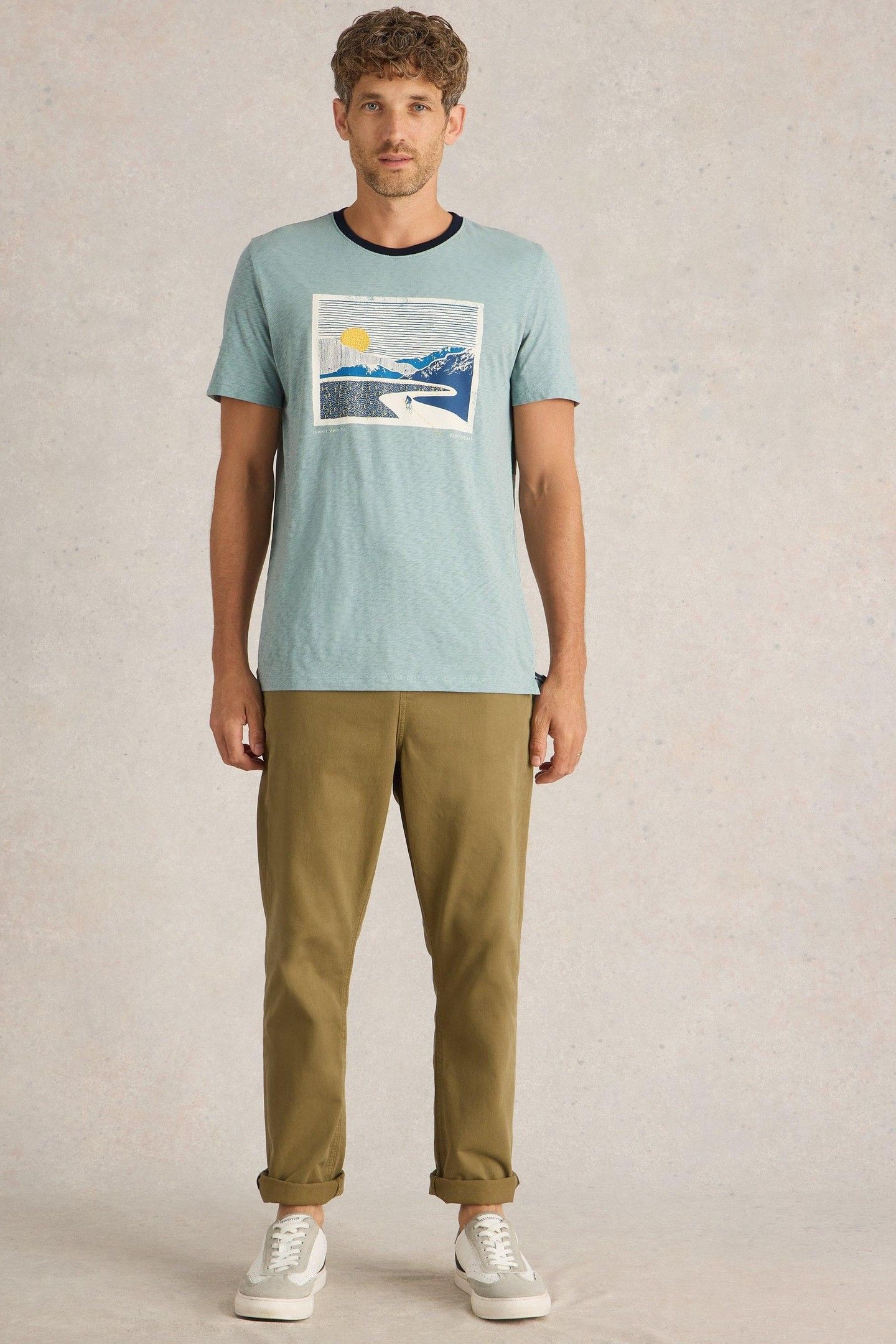 PEAK PEDALS GRAPHIC TEE BLUE PRINT 2