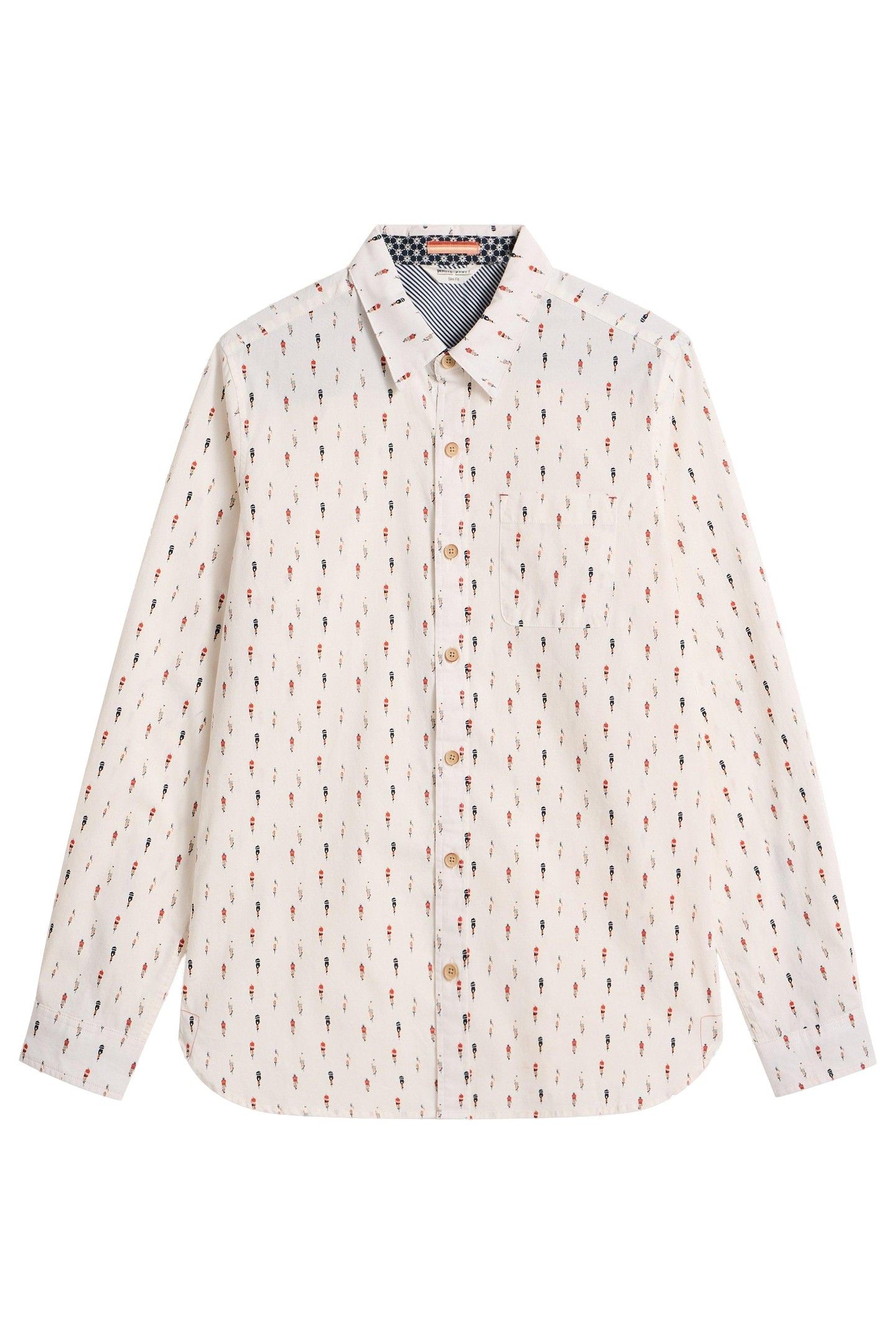 CYCLING PRINTED SHIRT WHITE PRINT 3