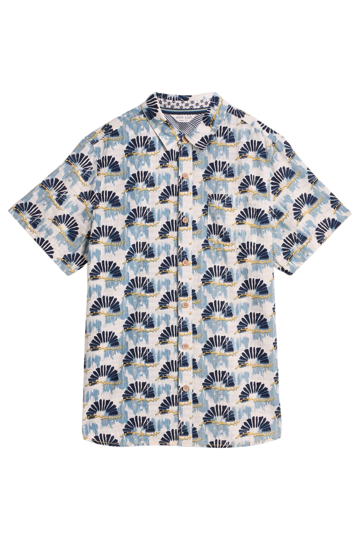 FAN SS PRINTED SHIRT BLUE PRINT 4