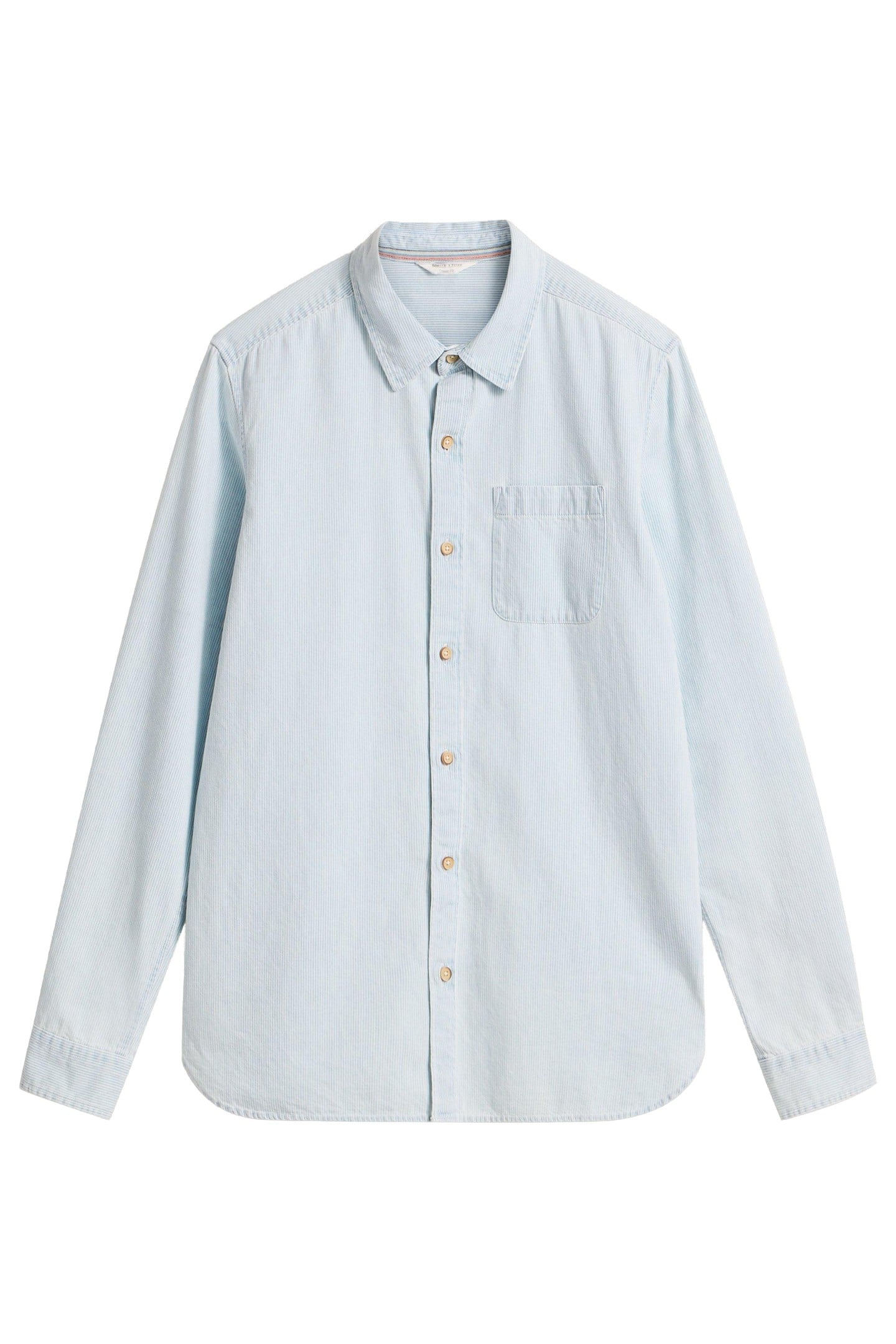 FINE STRIPE LS SHIRT BLUE MULTI 4