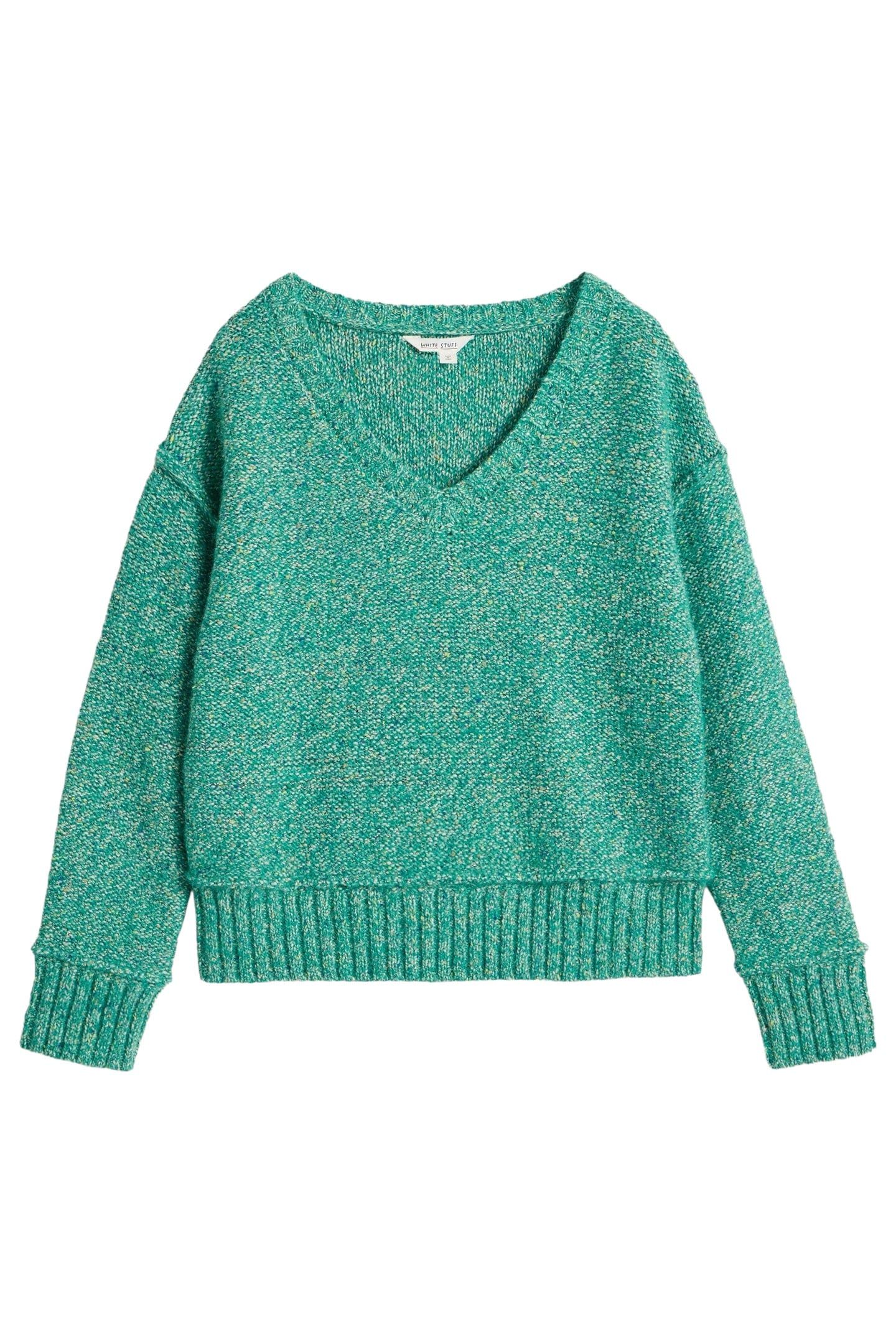 TAMMY TEXTURED V NECK BRIGHT GREEN 5