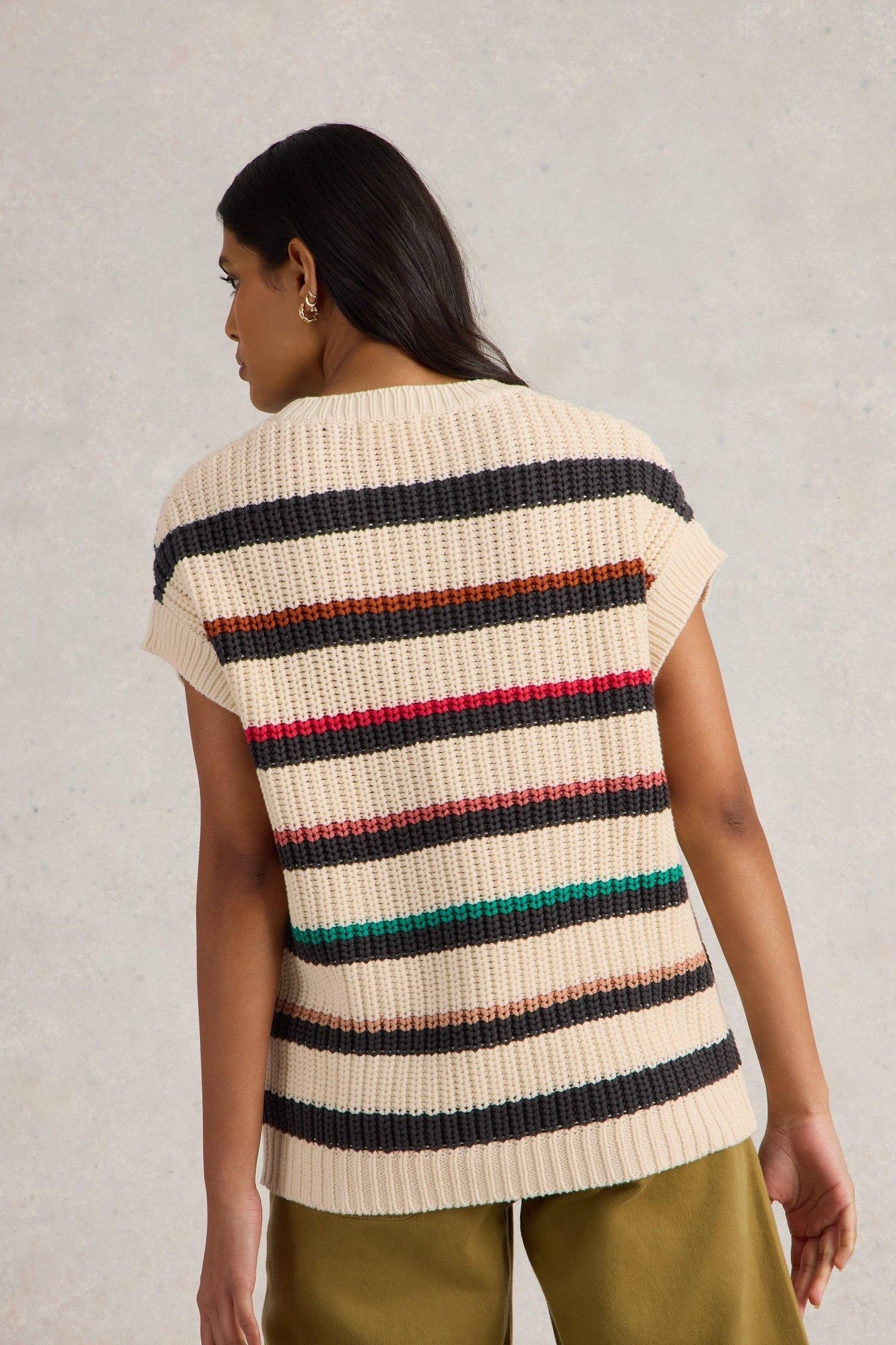 CALLIE STRIPE TANK IVORY MULTI 3