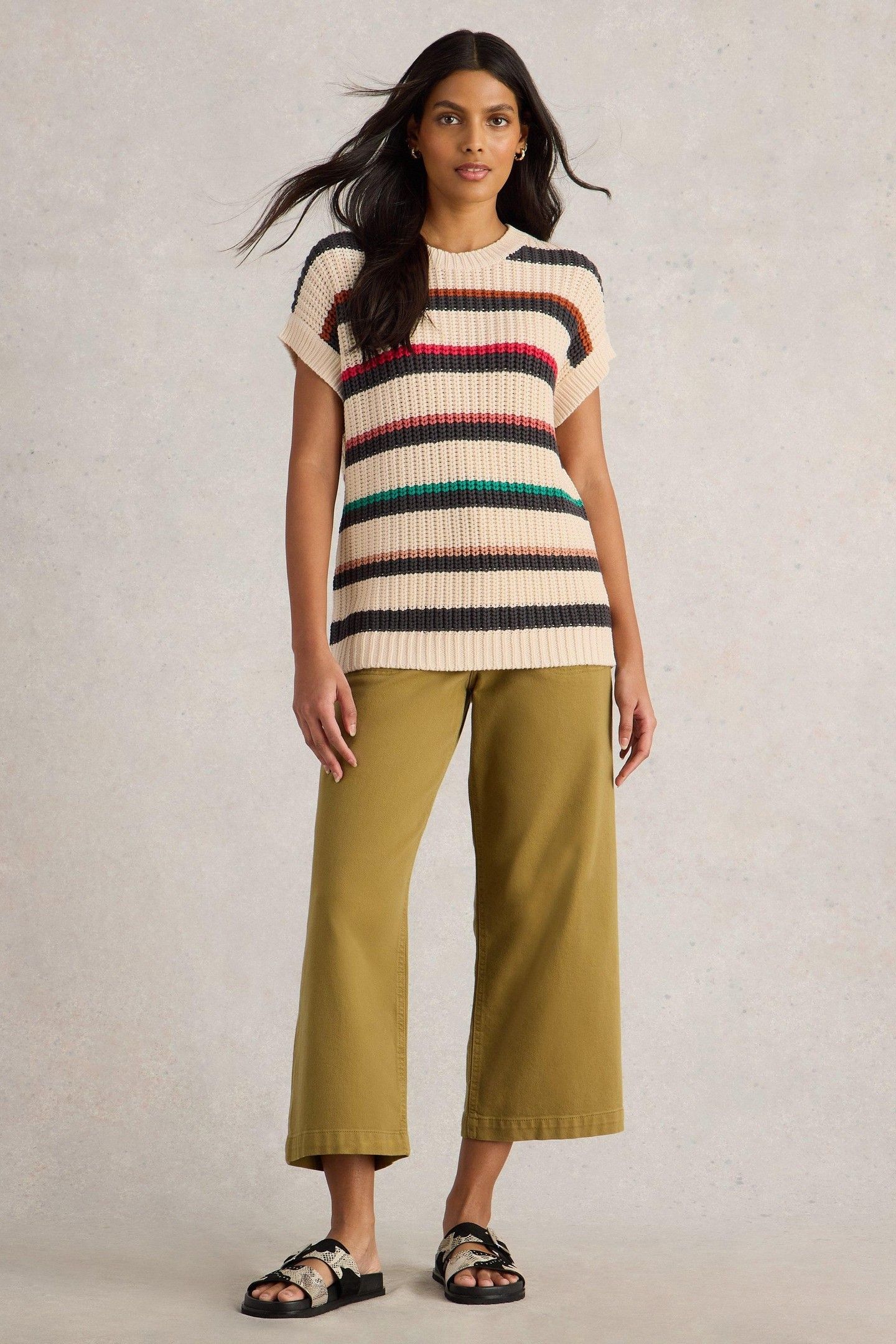 CALLIE STRIPE TANK IVORY MULTI 2