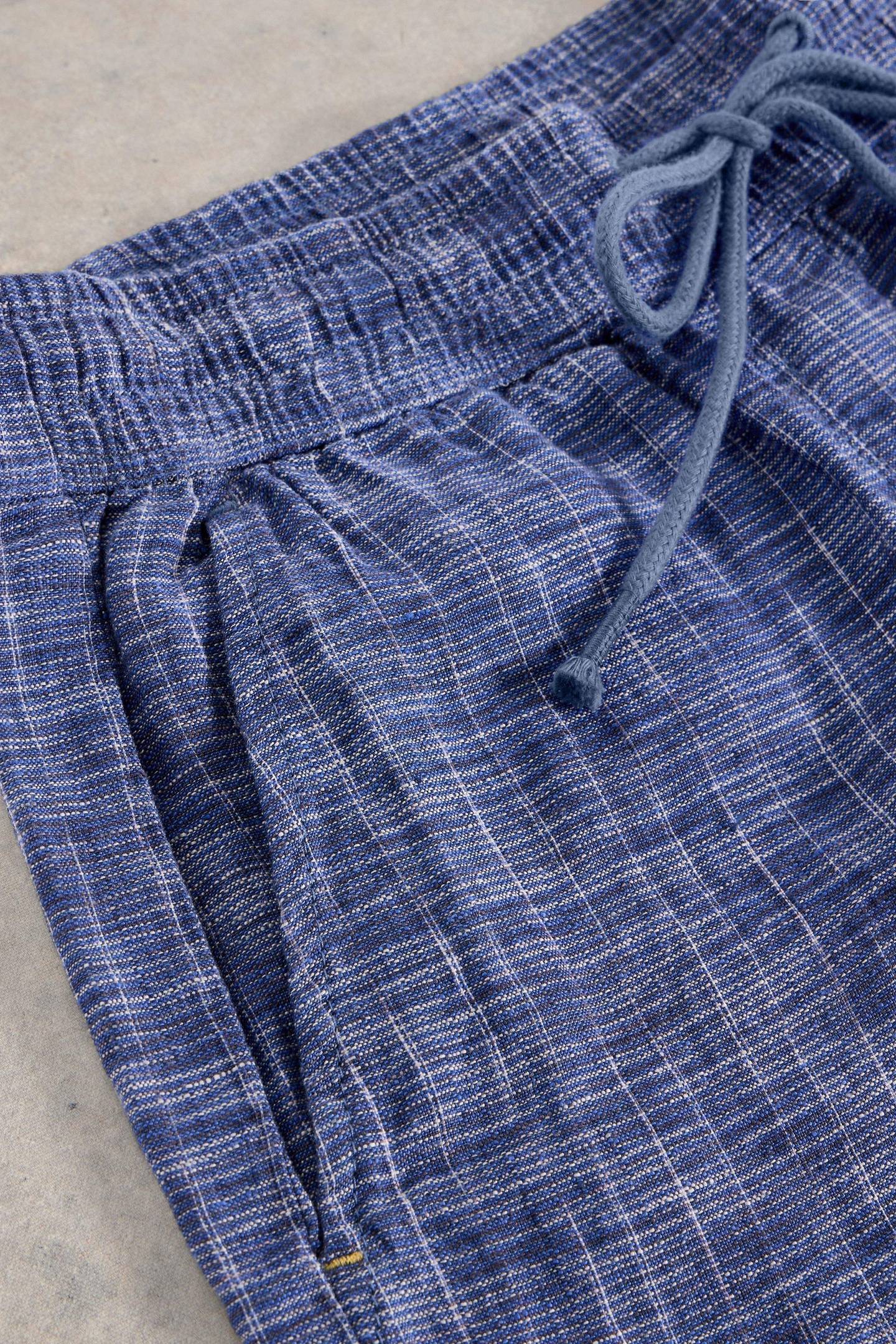 BELLE LINEN SHORT BLUE MULTI 6