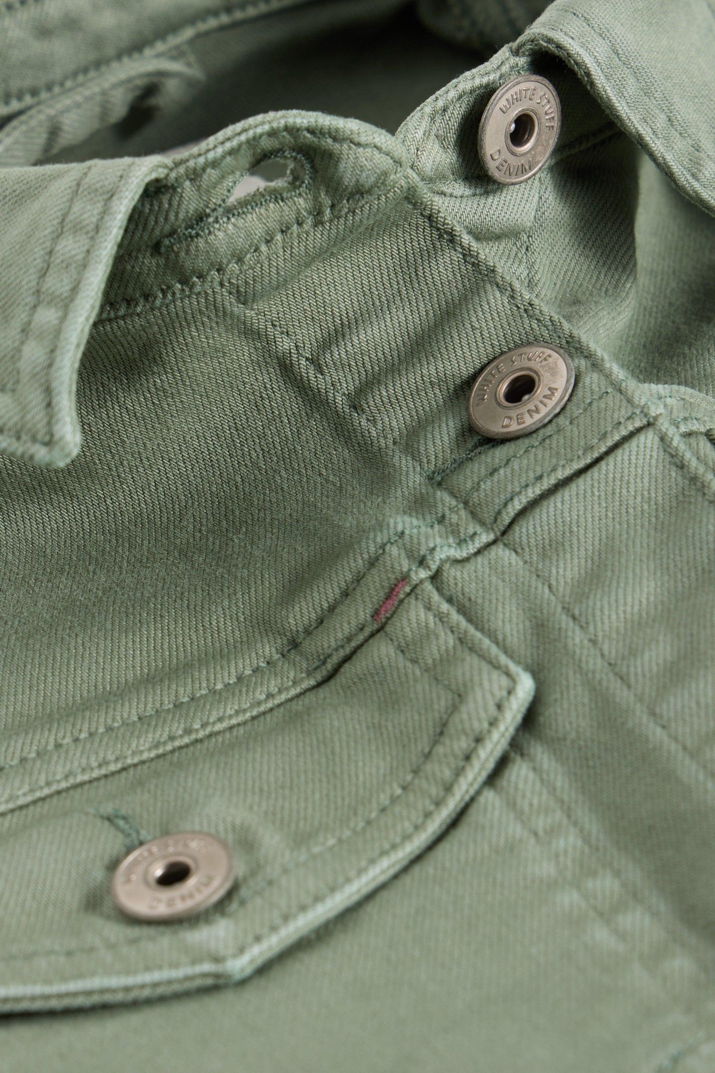 CAMILLE DENIM JACKET MID GREEN 5