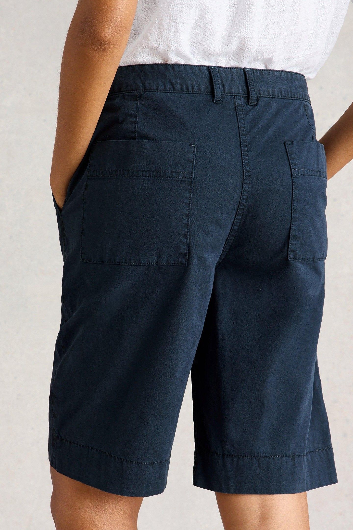 HAYLEY ORGANIC CHINO SHORT DARK NAVY 2