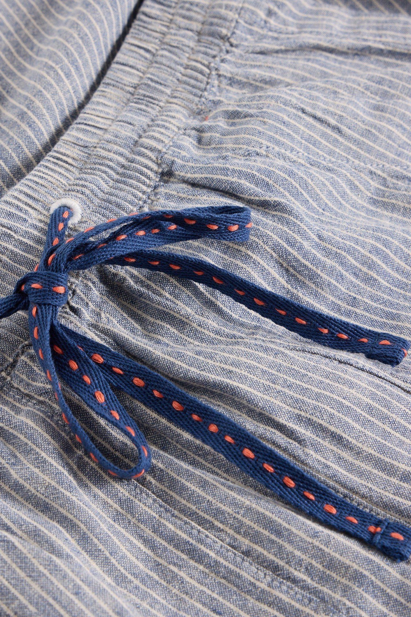 ELLE LINEN BLEND TROUSER BLUE MULTI 5