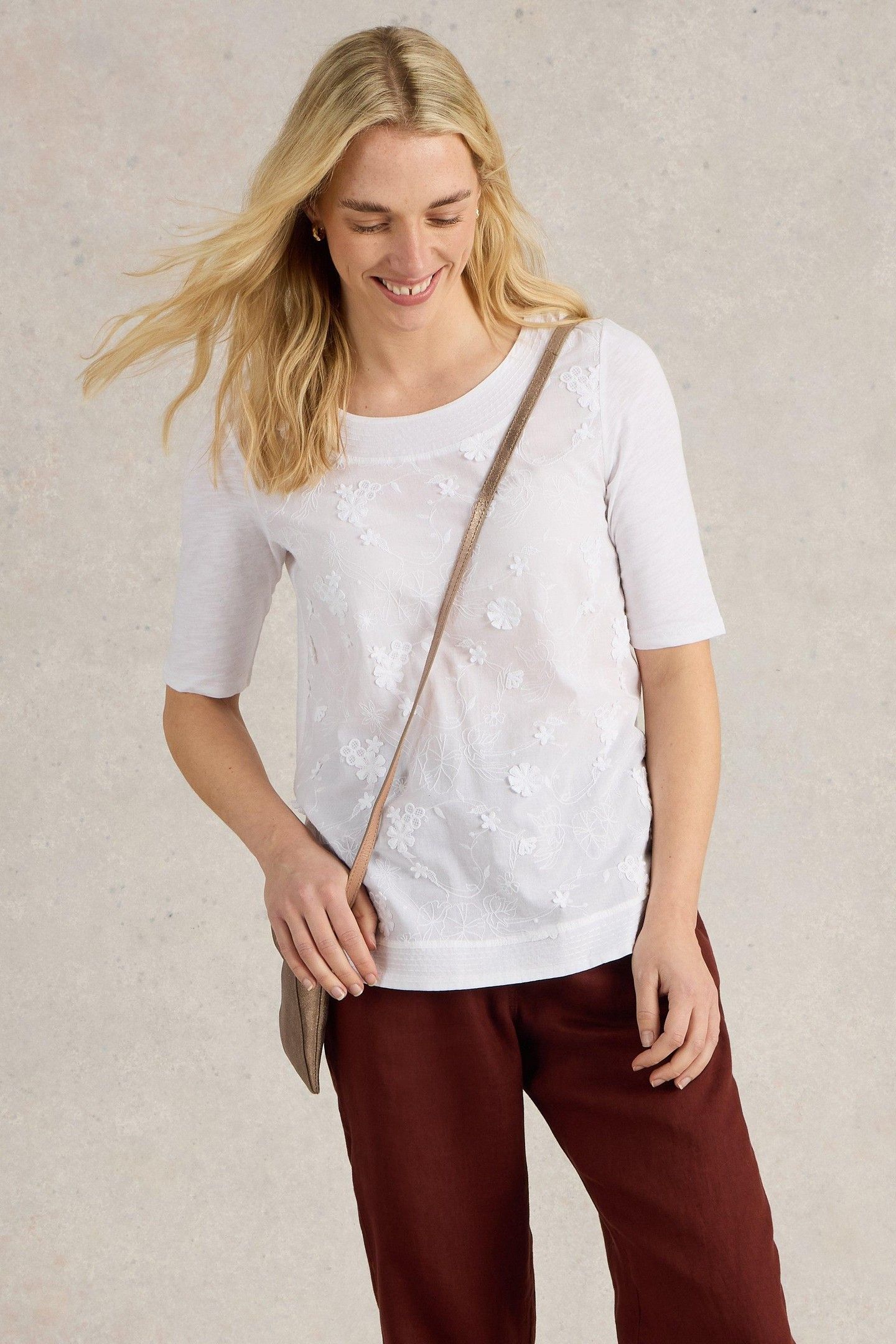 WEAVER BRODERIE TOP BRILLIANT WHITE 6
