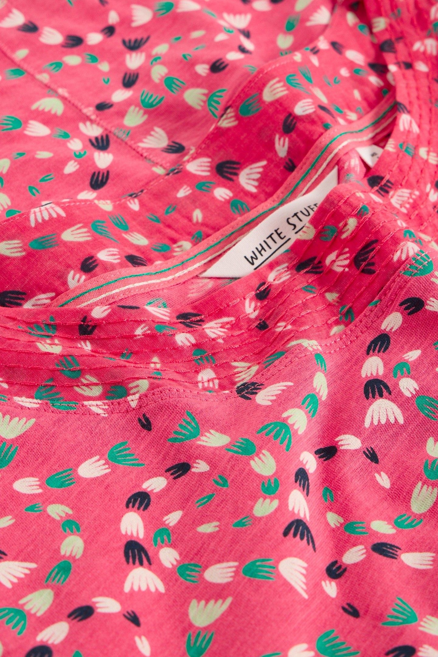 WEAVER JERSEY TEE CORAL PRINT 5