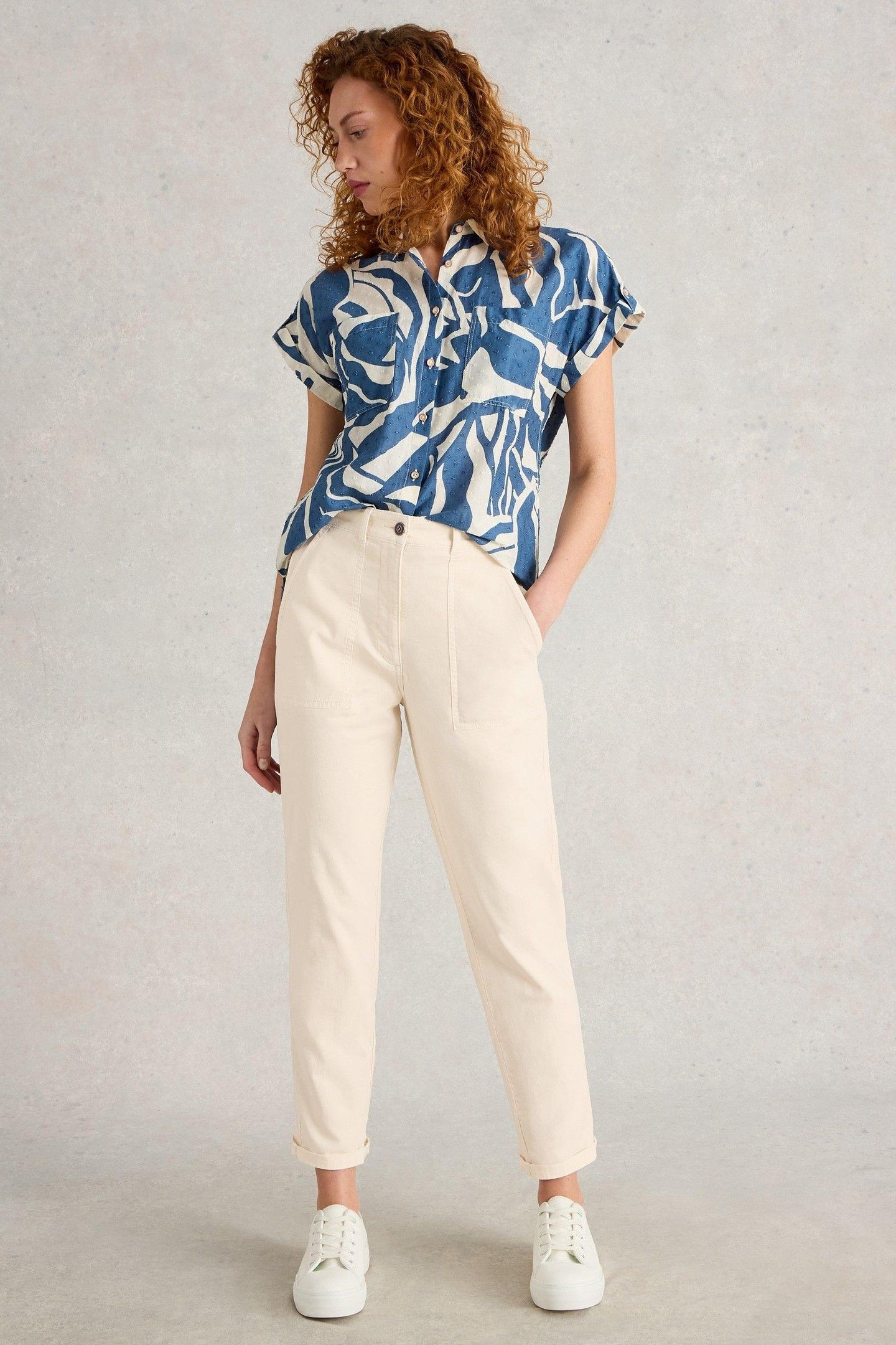 TWISTER CHINO TROUSER NATURAL WHITE 2