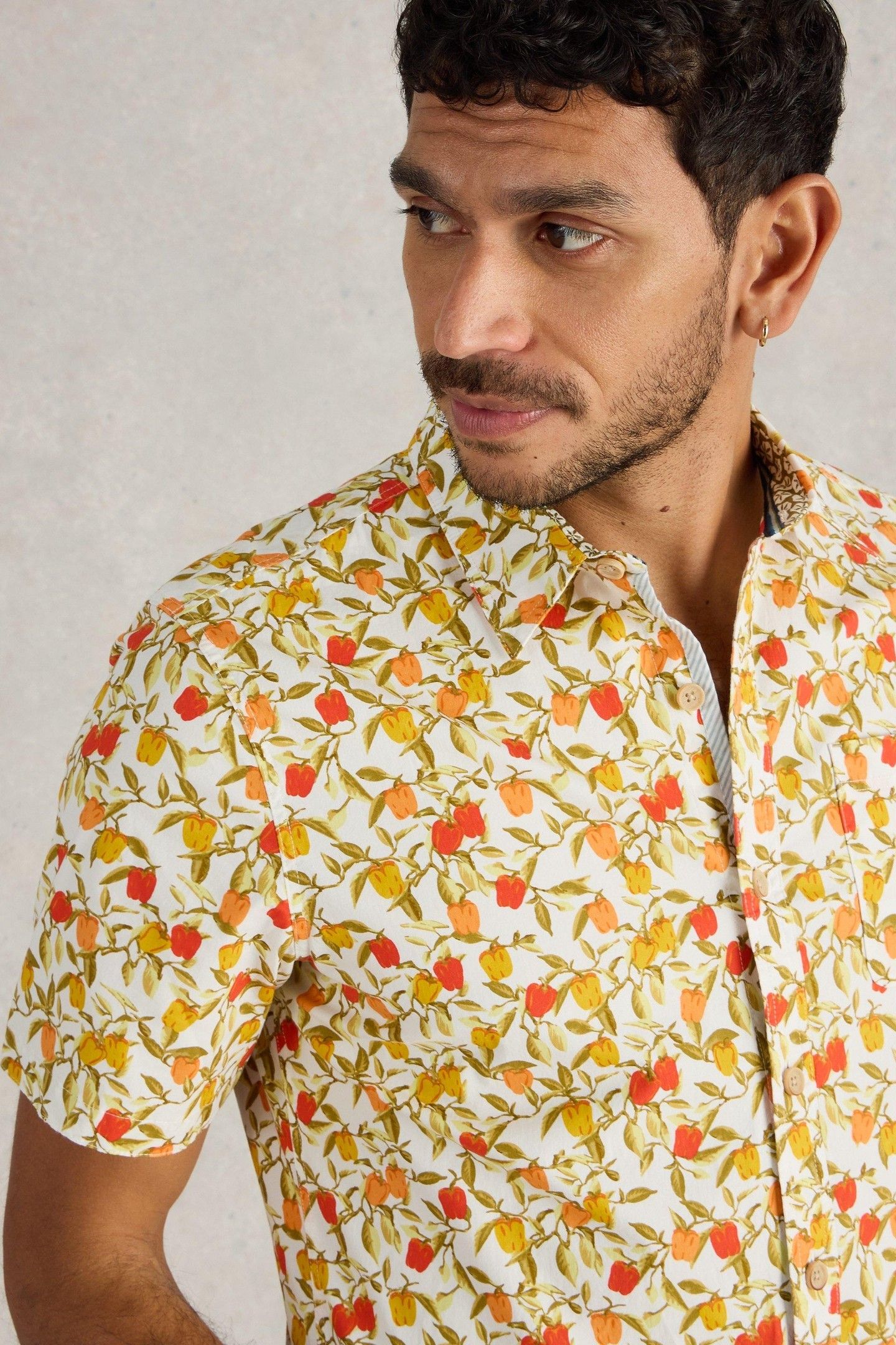 SALCOMBE PEPPERS PRINTED SHIRT WHITE PRINT 6