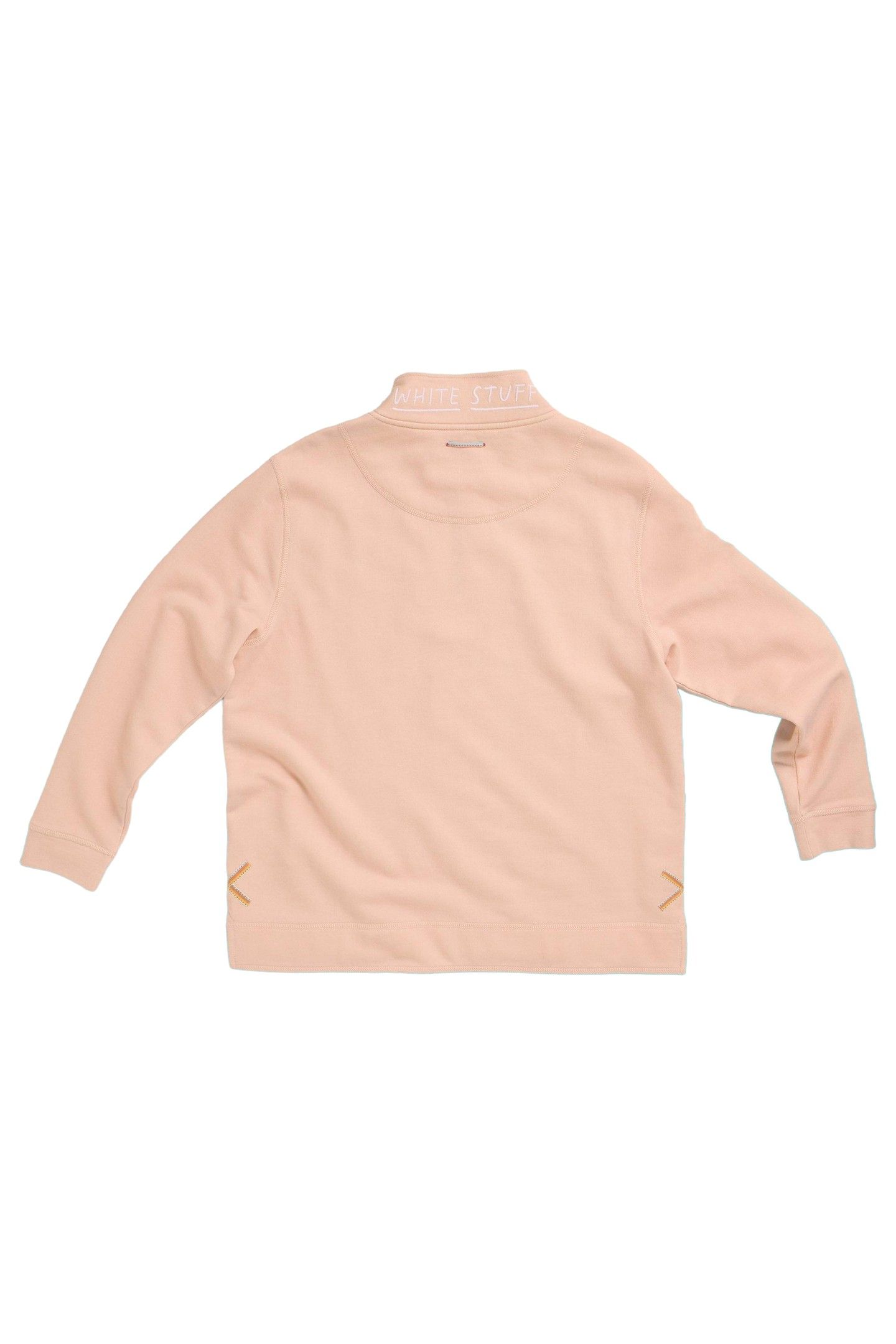 PLAIN HALF ZIP SWEAT LIGHT PINK 3