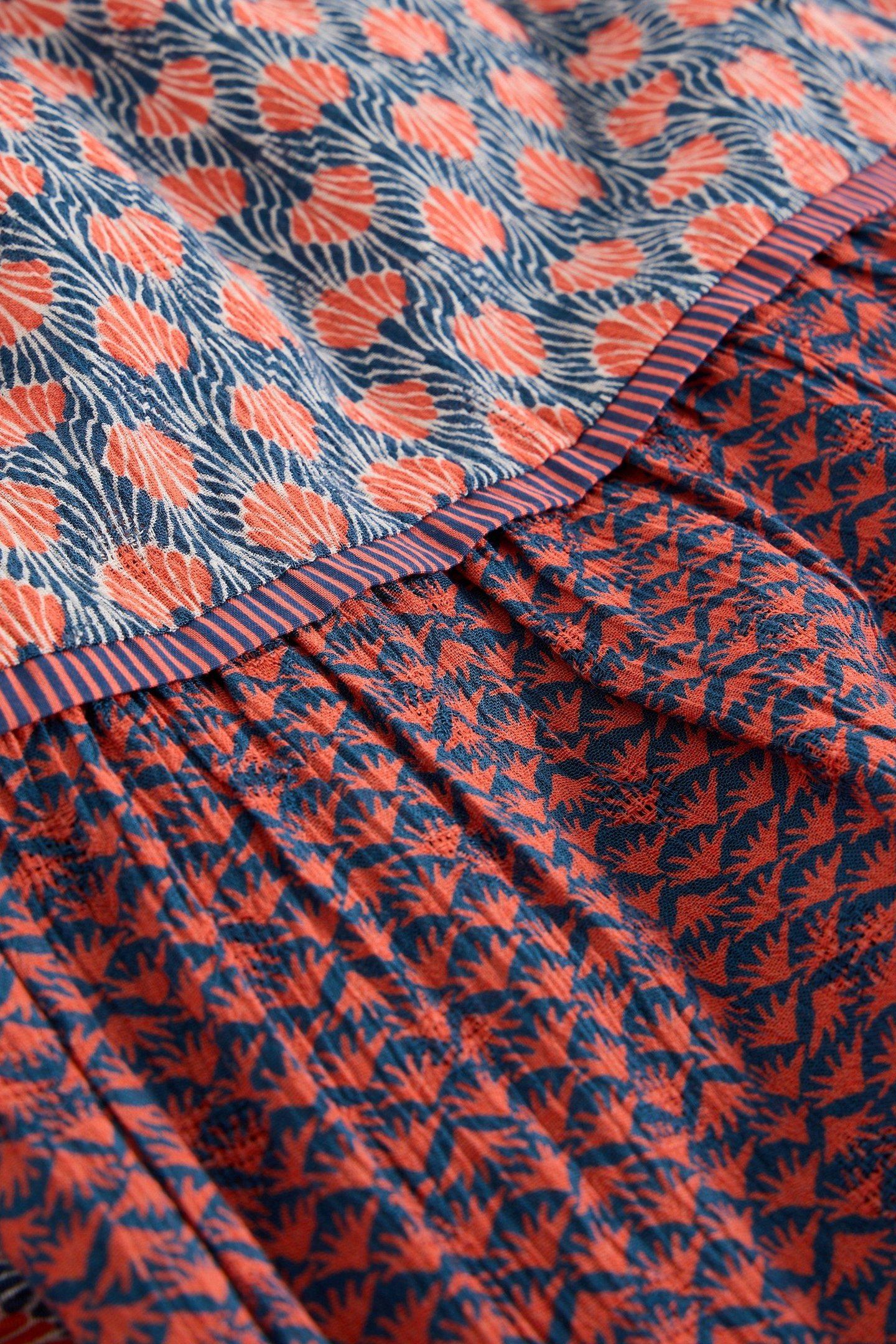 MABEL MIXED PRINT SKIRT NAVY MULTI 4