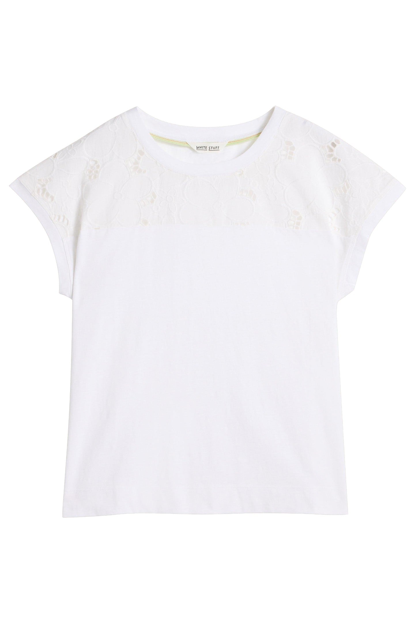 THEA BRODERIE TEE BRILLIANT WHITE 4
