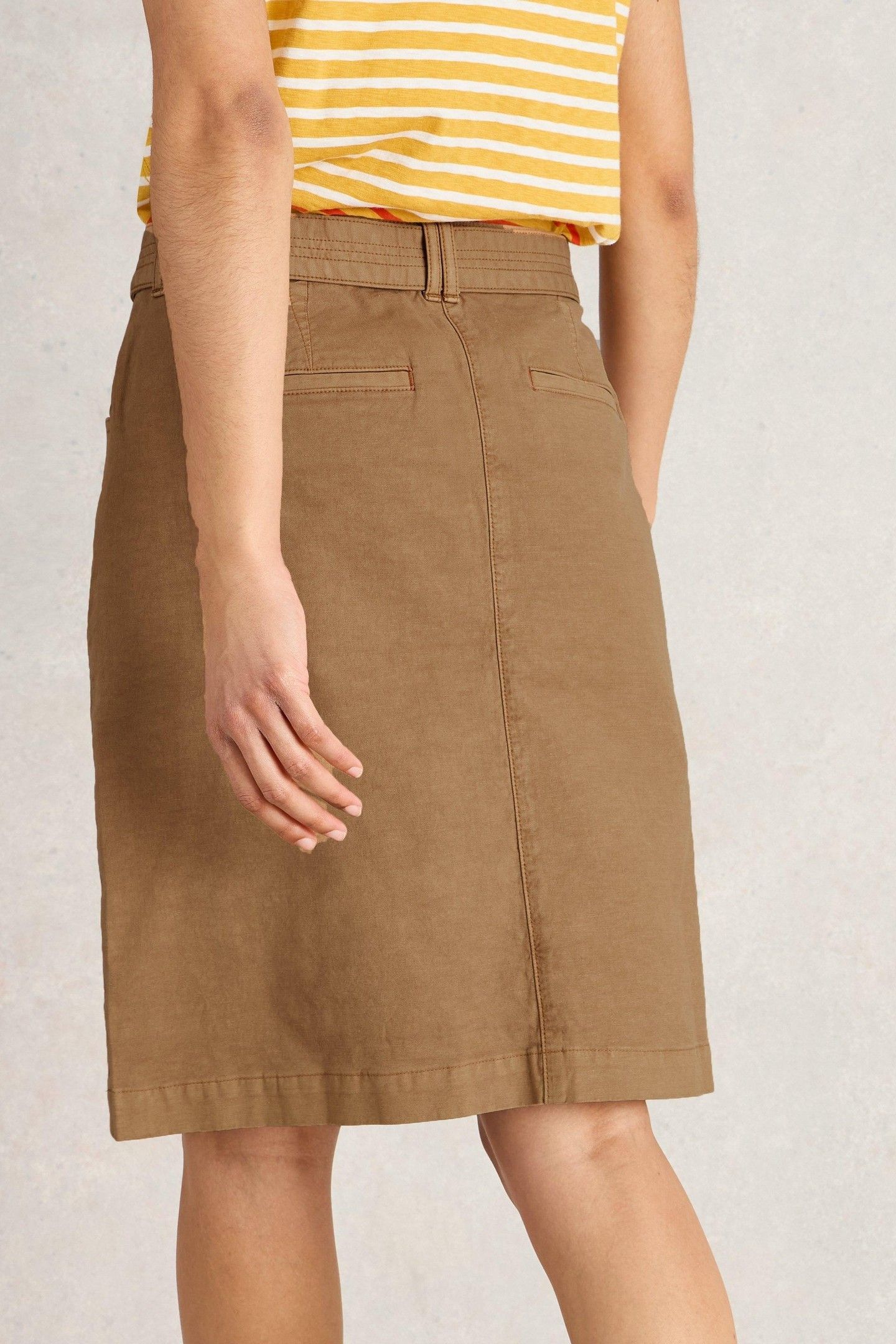 TEAKIE SKIRT DARK NATURAL 3
