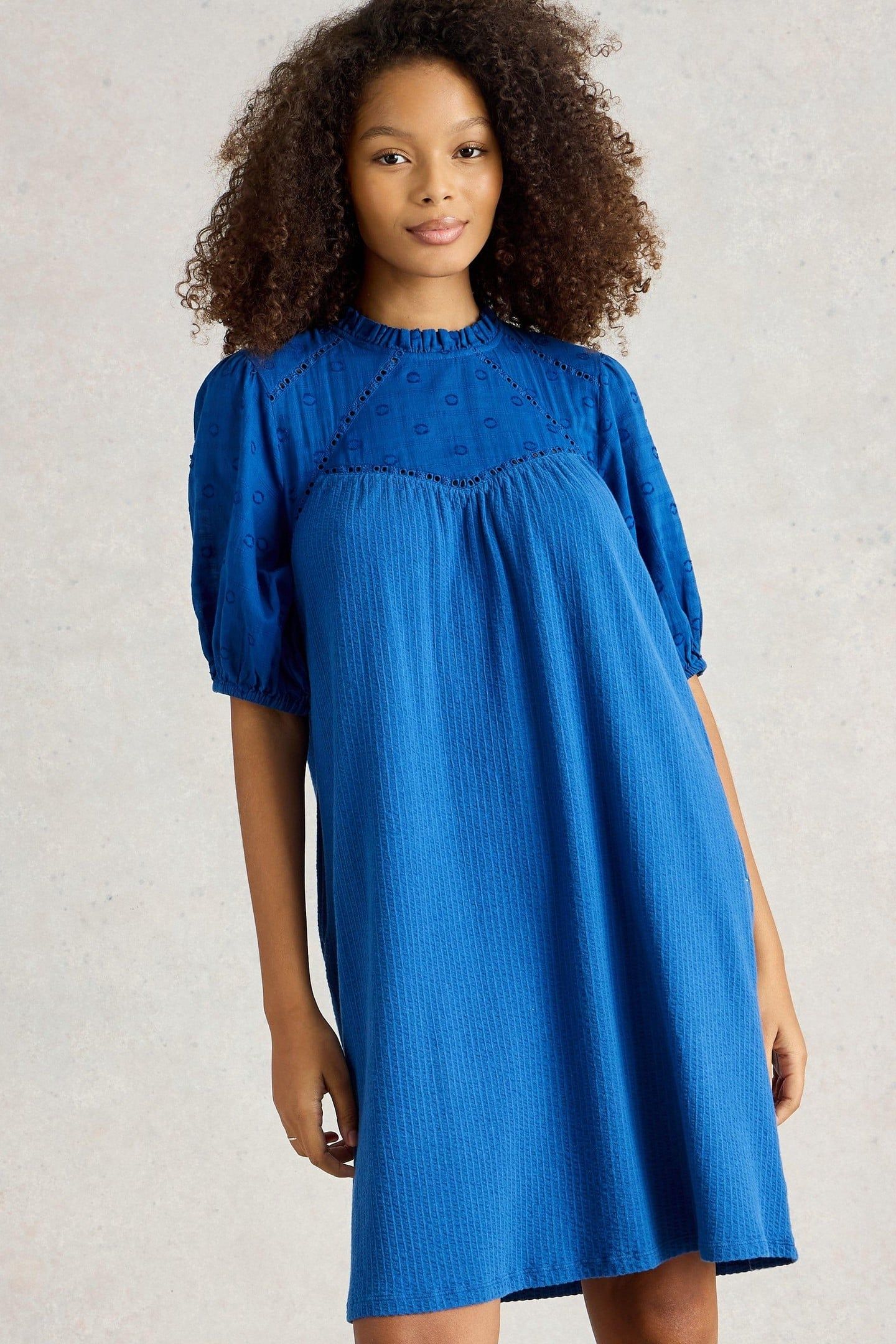 LEA DRESS BRIGHT BLUE 1