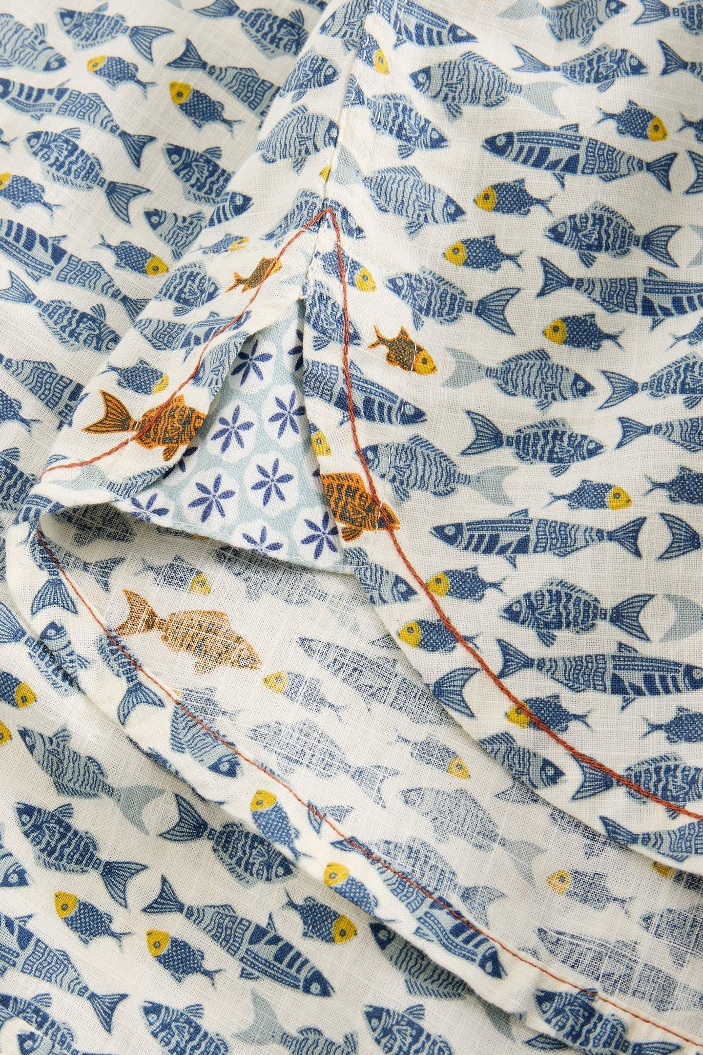 HAYLE FISH PRINTED SHIRT WHITE PRINT 5