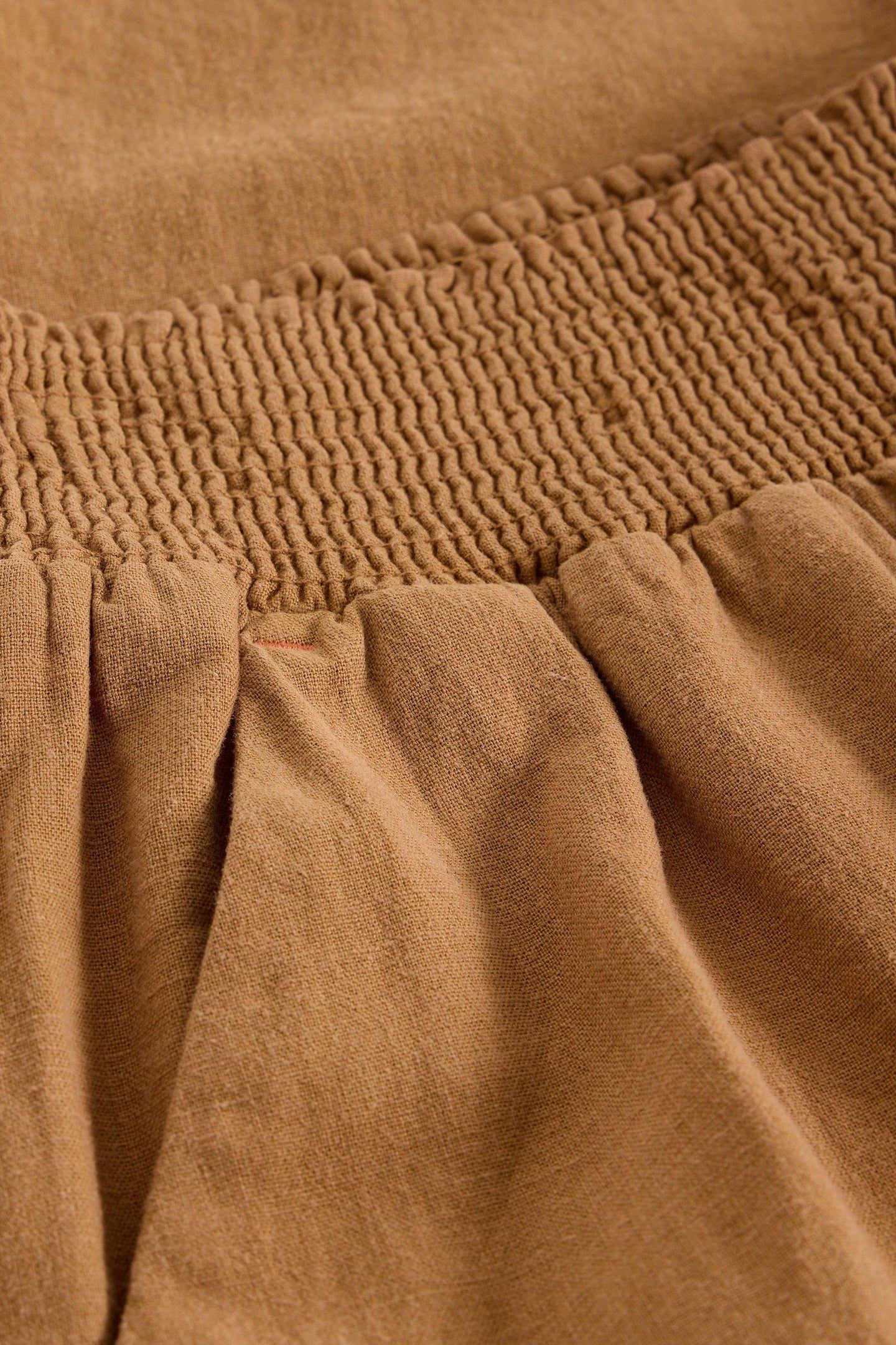 SHELLY LINEN BLEND CULOTTE MID TAN 4