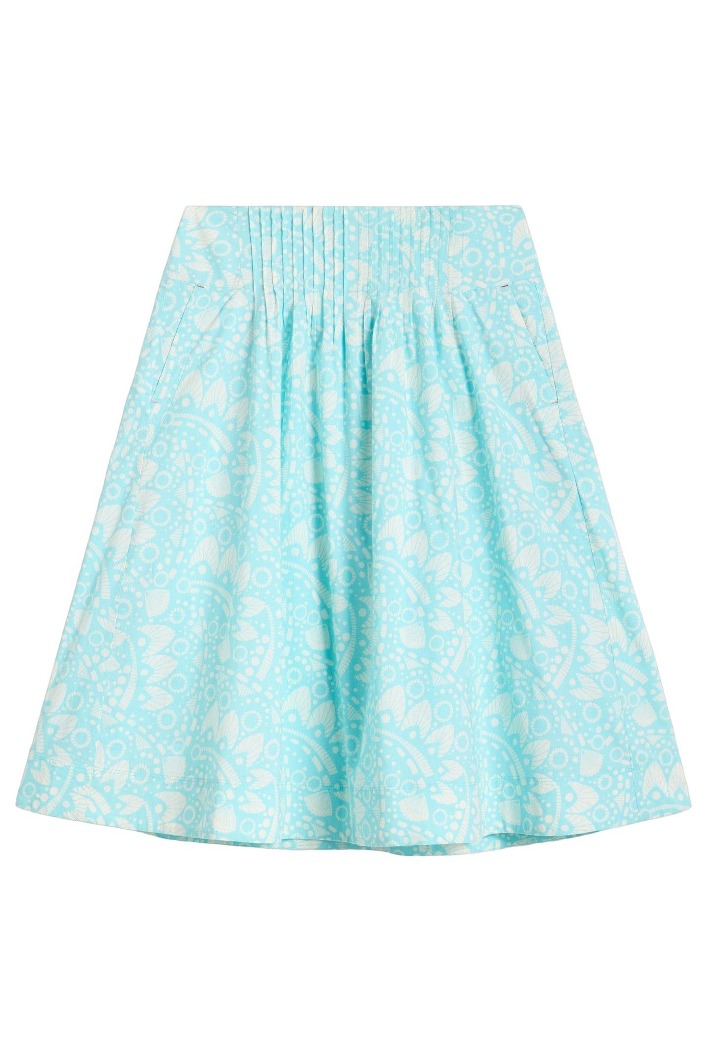 CHARLOTTE MIDI SKIRT BLUE PRINT 5