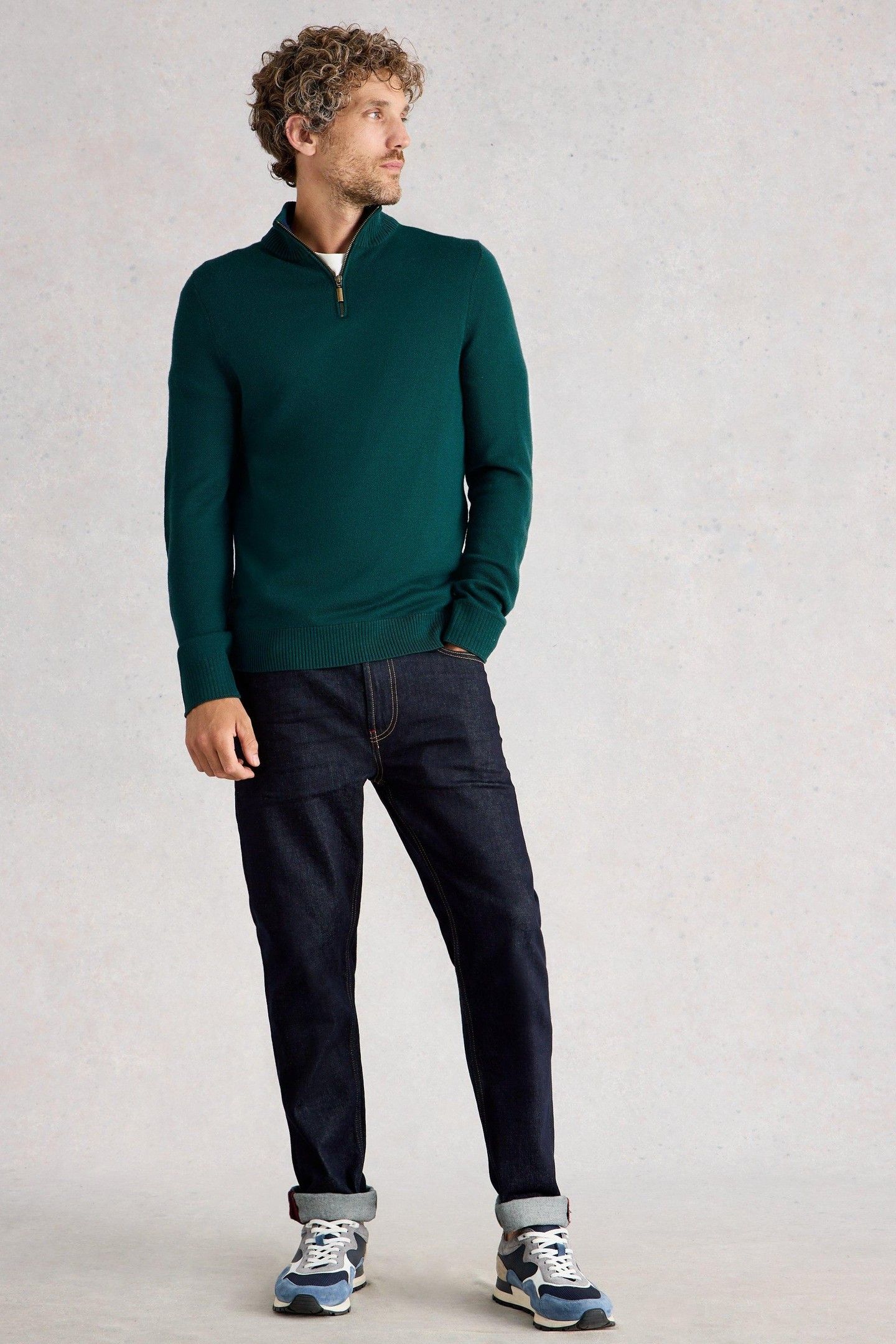 NEWPORT MERINO FUNNEL EMERALD GREEN 2