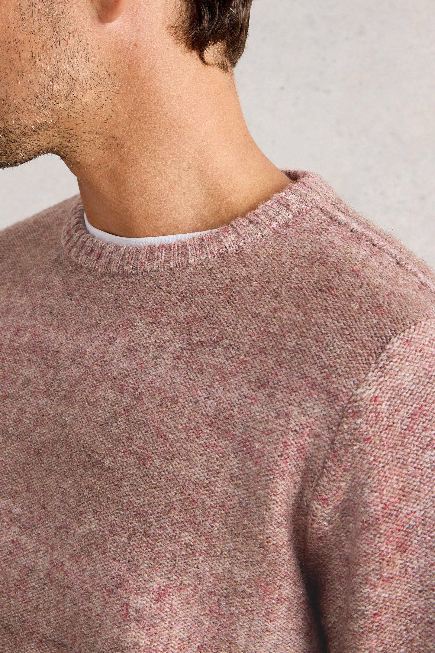 OMBRE CREW NECK MID PINK 5