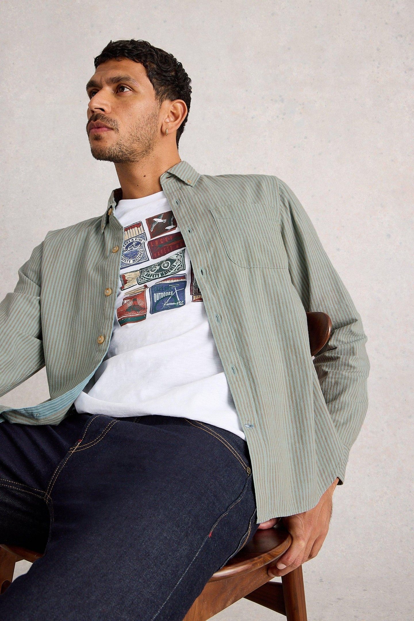 BRUTON STRIPE SHIRT LIGHT BLUE 6
