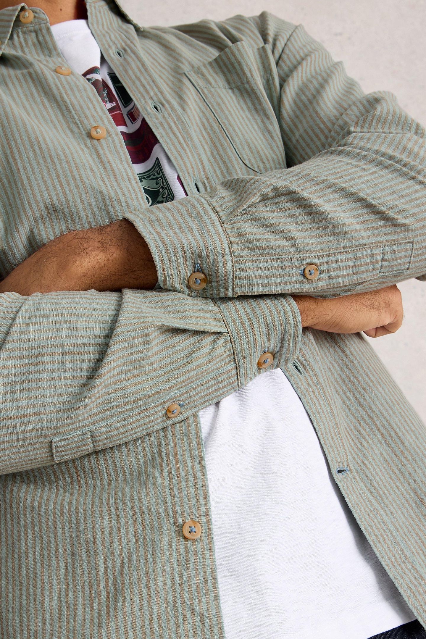 BRUTON STRIPE SHIRT LIGHT BLUE 5