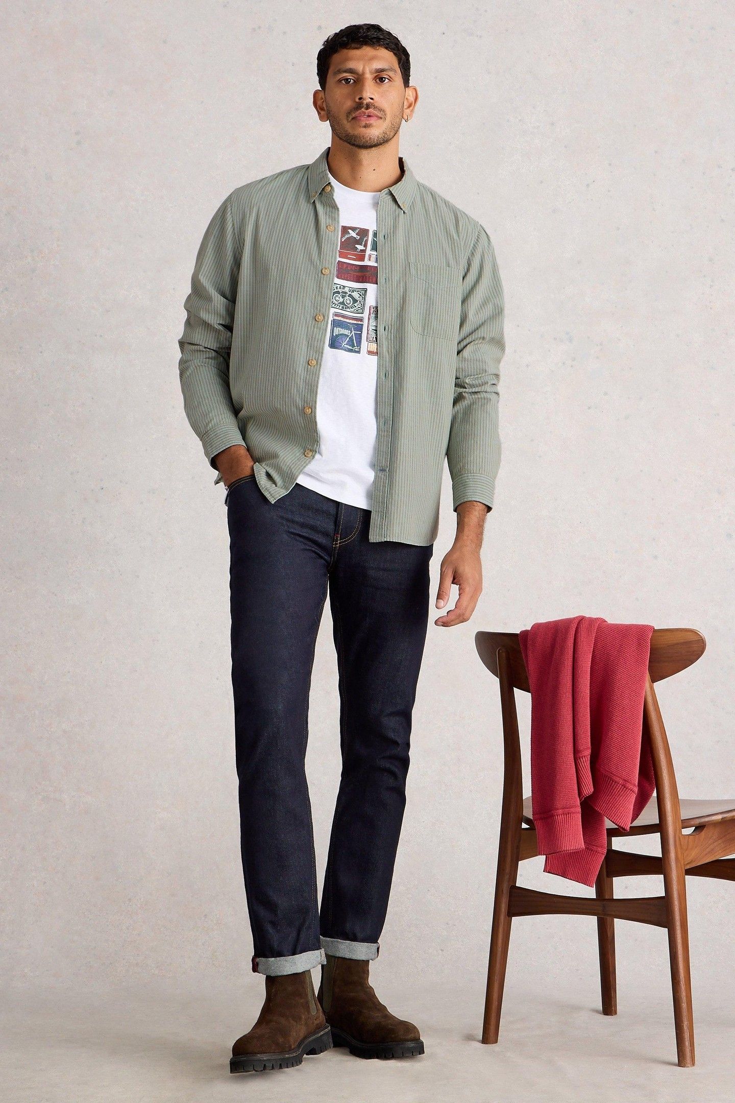 BRUTON STRIPE SHIRT LIGHT BLUE 1