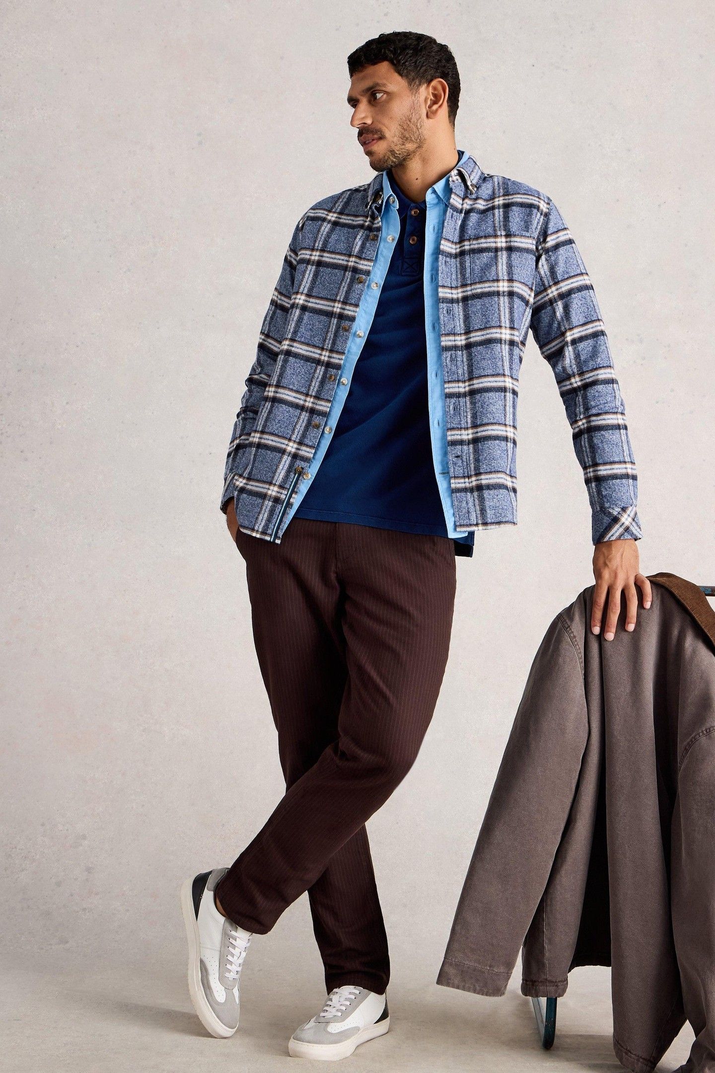 BARTON MARL CHECK SHIRT BLUE MULTI 6