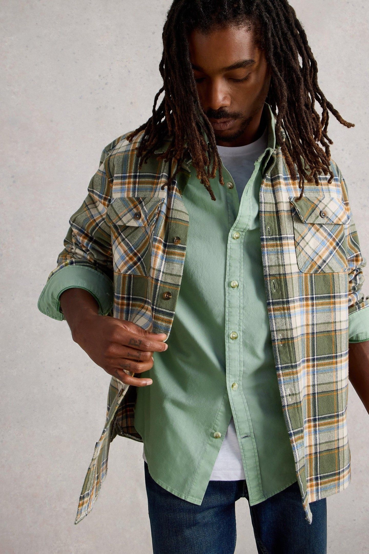BRUTON OXFORD SHIRT LIGHT GREEN 1