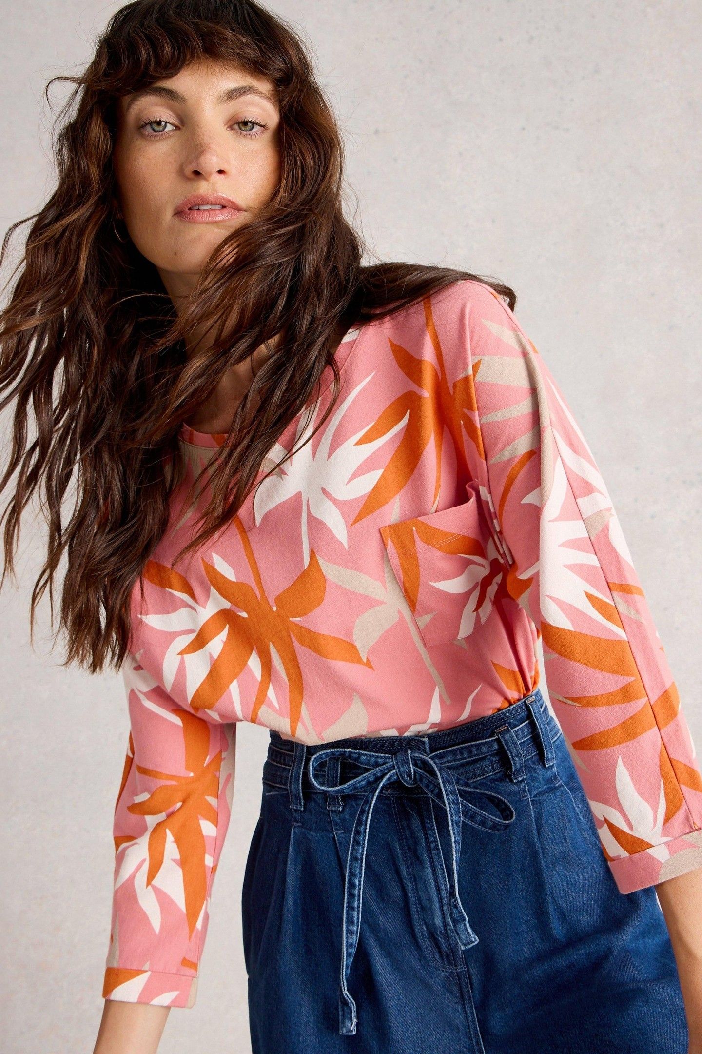 DEMI DOLMAN TOP CORAL MULTI 6
