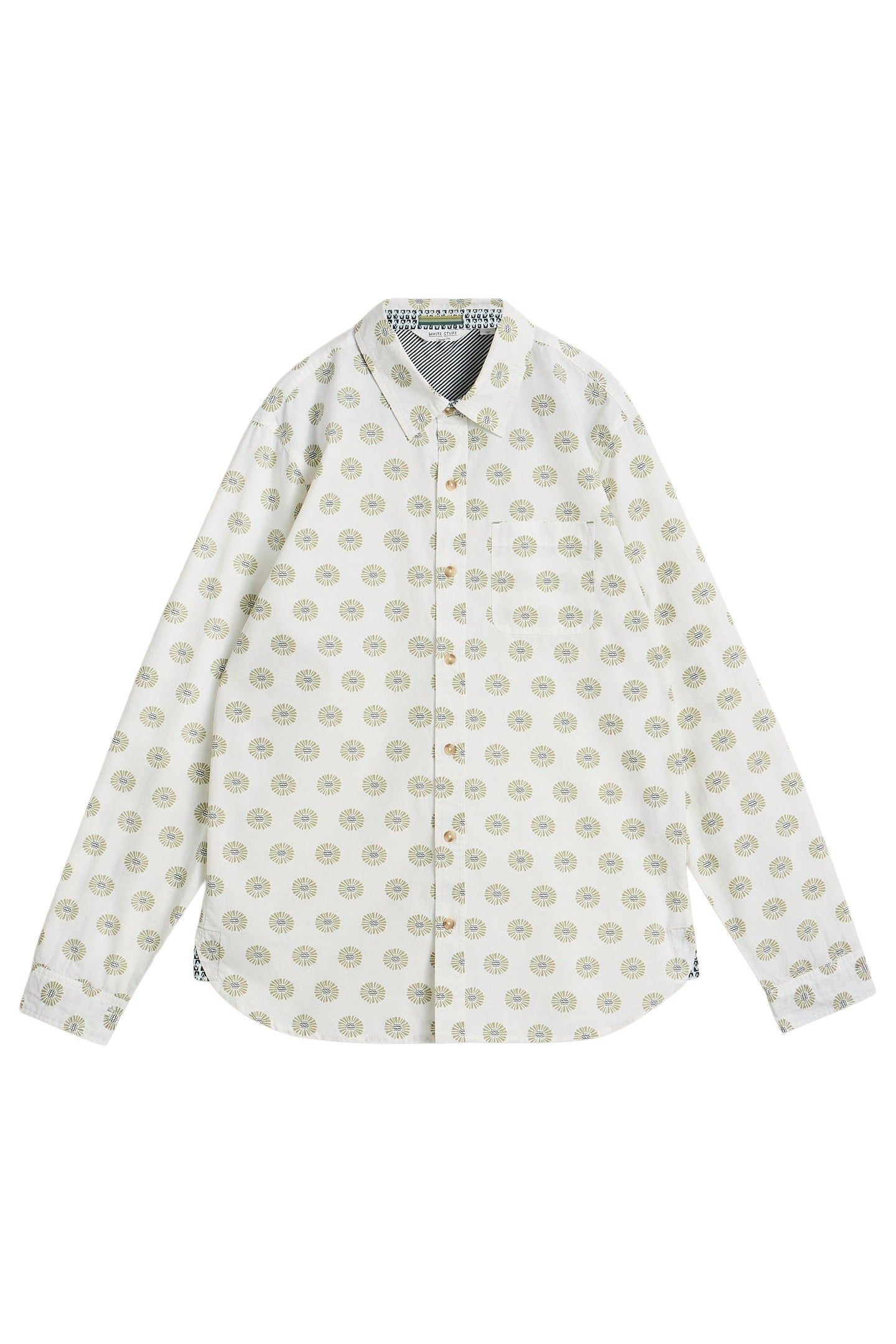 FINSBURY RUSTIC PRINT SHIRT WHITE PRINT 4