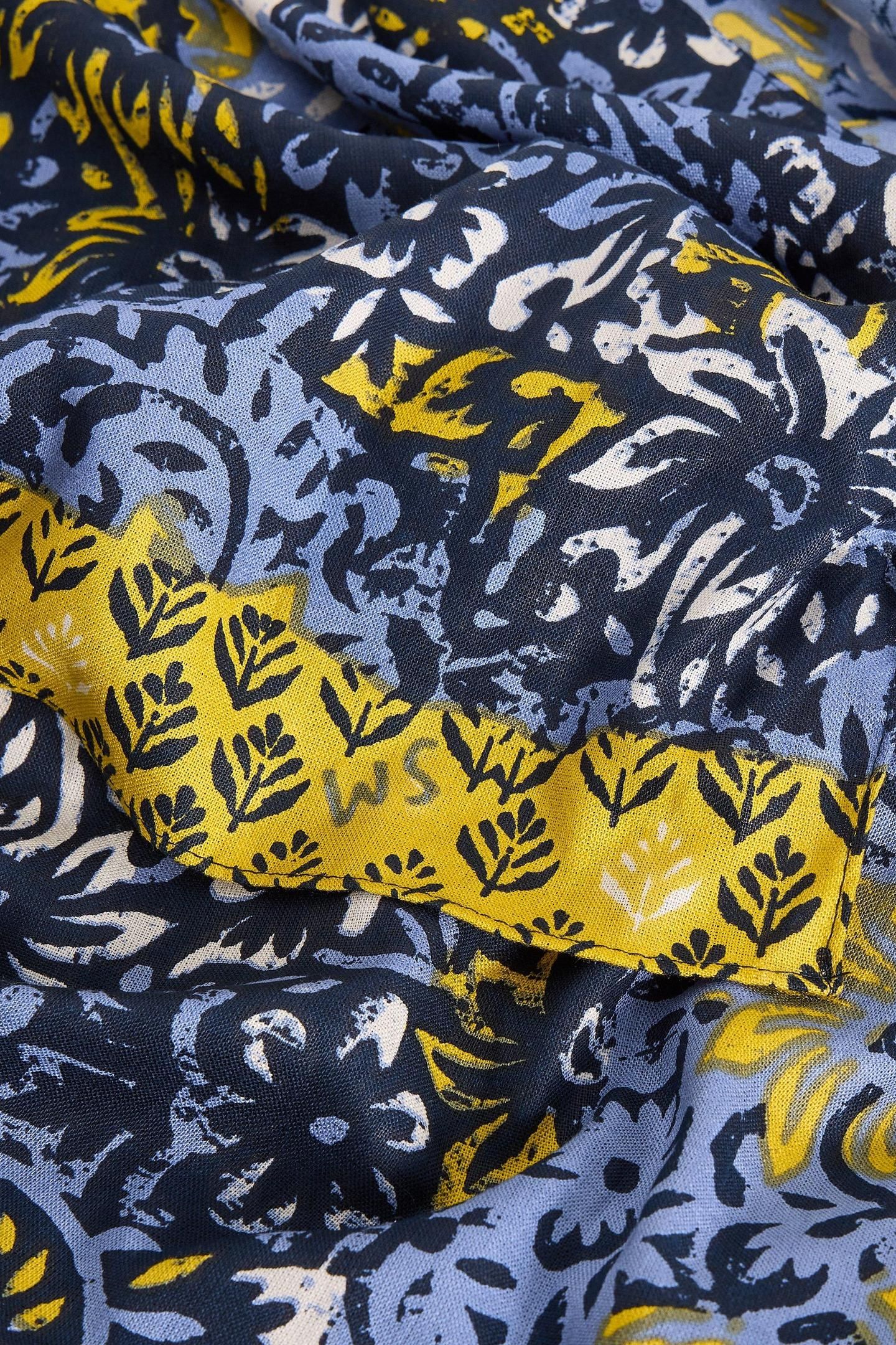 SOPHIE PRINTED SCARF BLUE PRINT 3