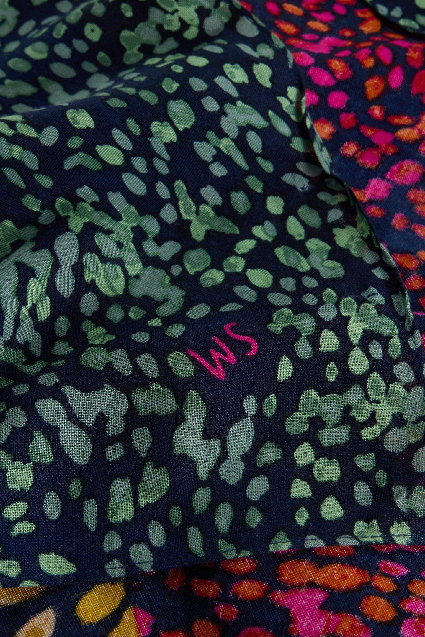 SOPHIE PRINTED SCARF CHARTREUSE MULTI 3