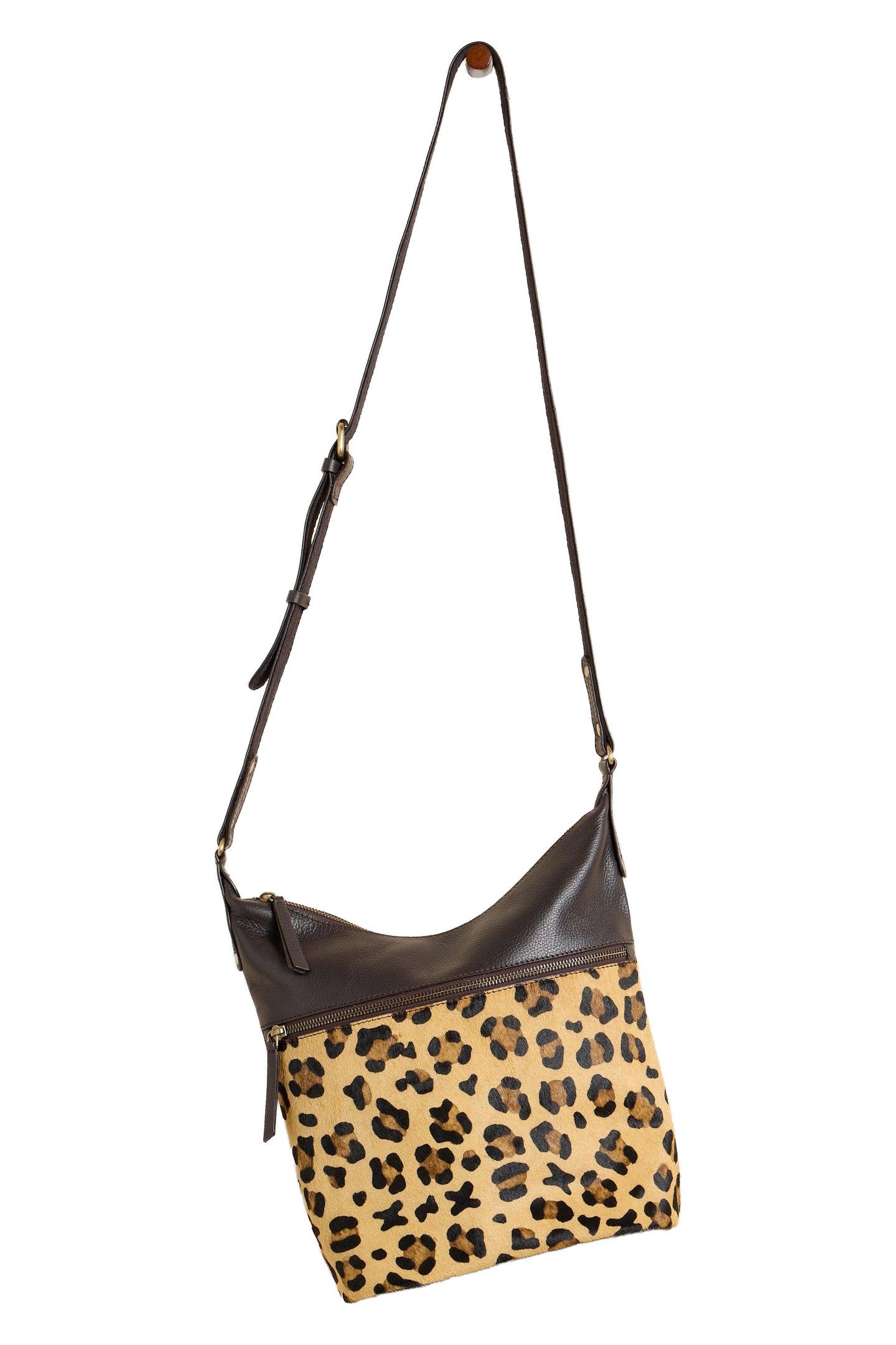 FERN LEATHER CROSSBODY BROWN MULTI 2
