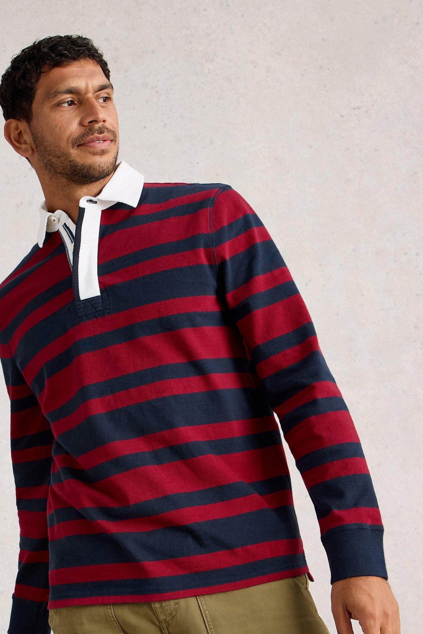 RUGBY SWEAT RED MULTI 1