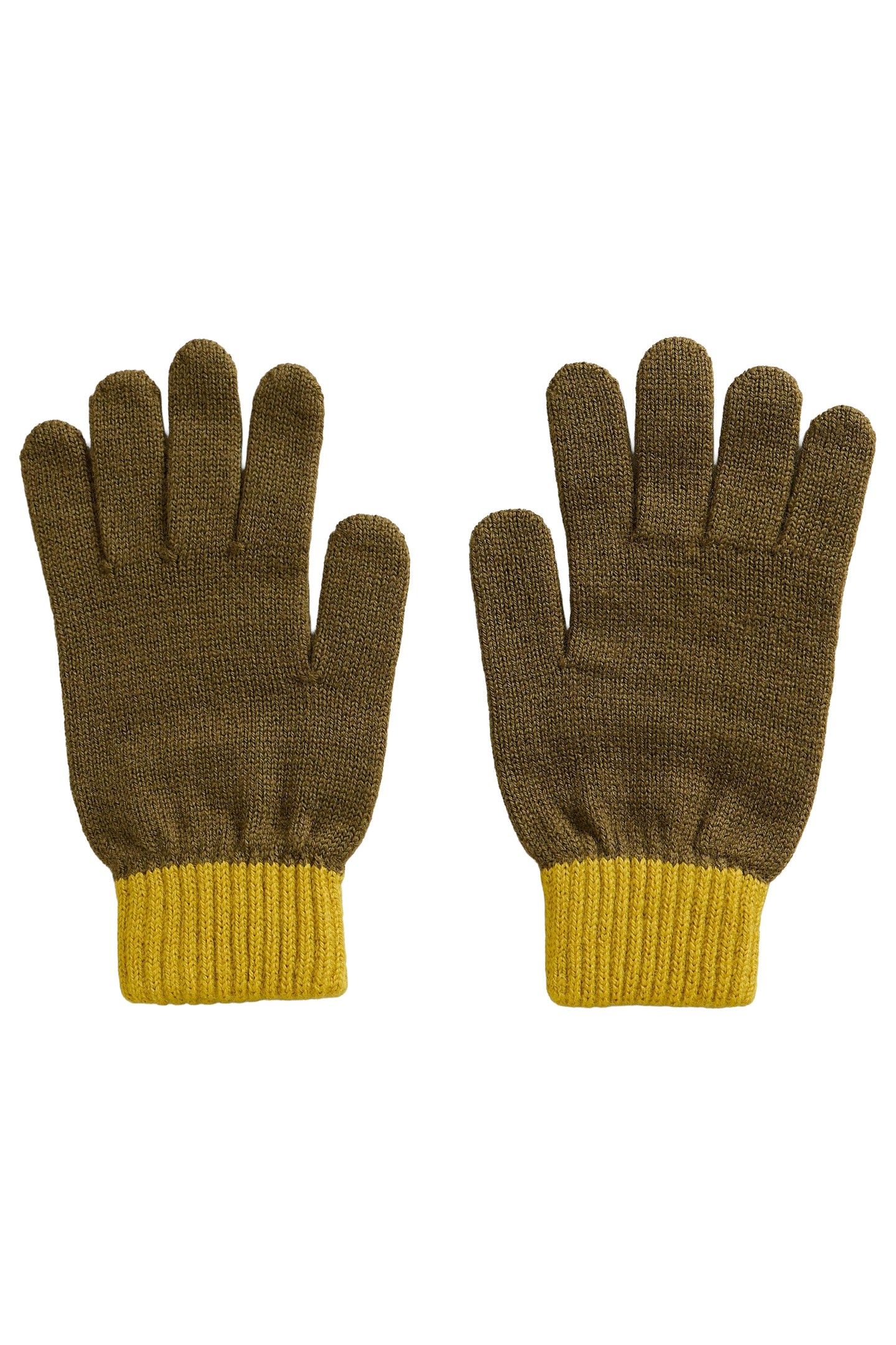 MENS HAT AND GLOVE SET KHAKI GREEN 4