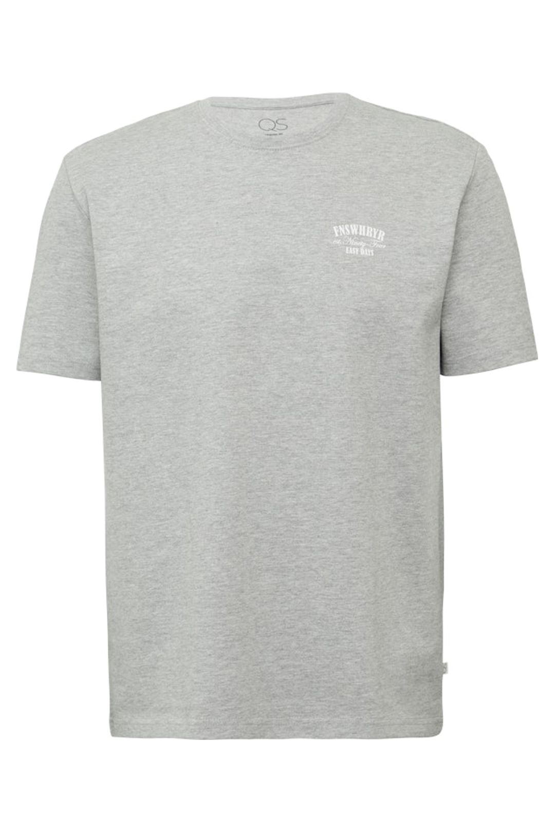 S.OLIVER-QS T-SHIRTS GREY/BLACK 4