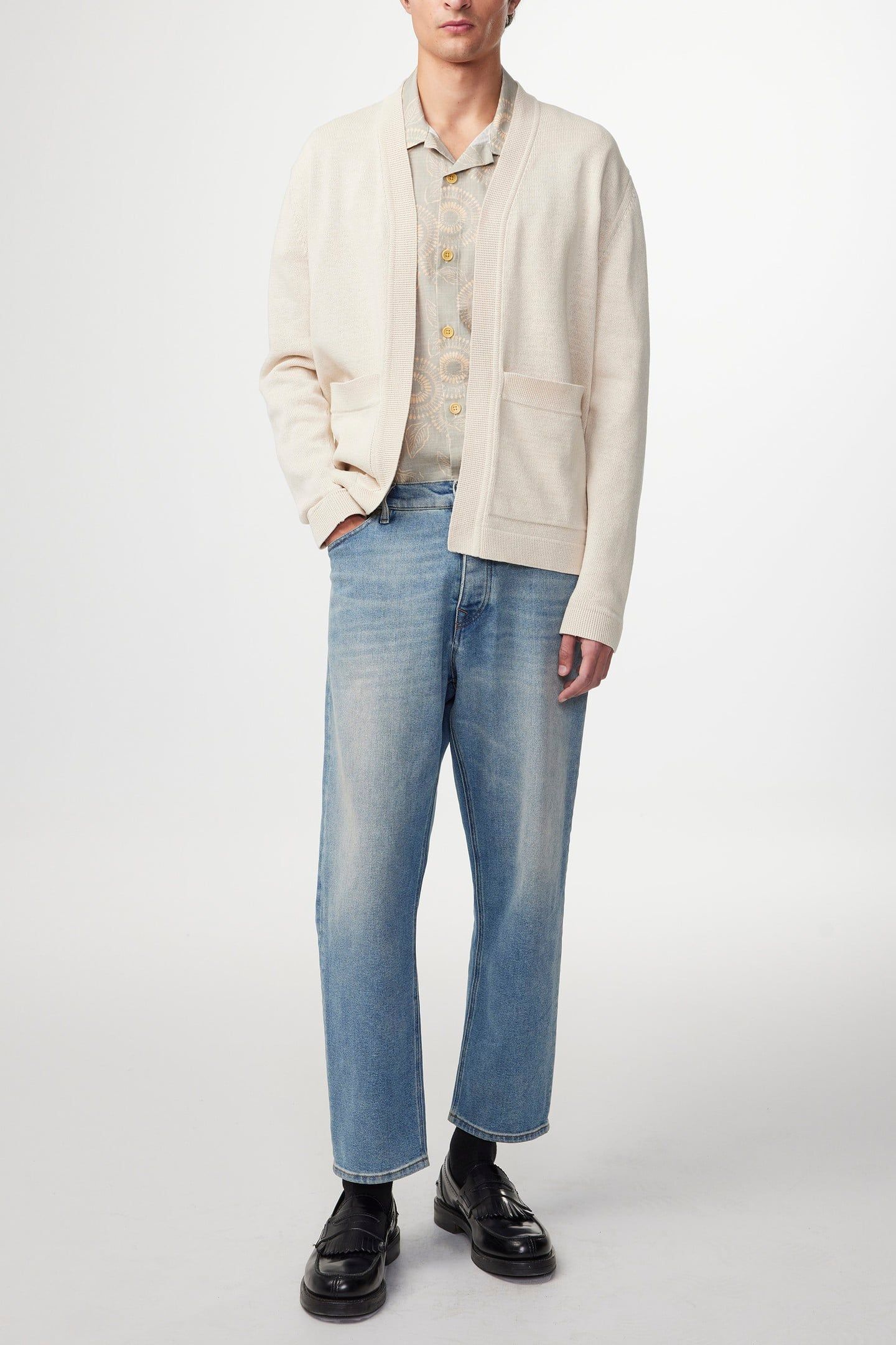 BRADLEY CARDIGAN 6371 ECRU 1