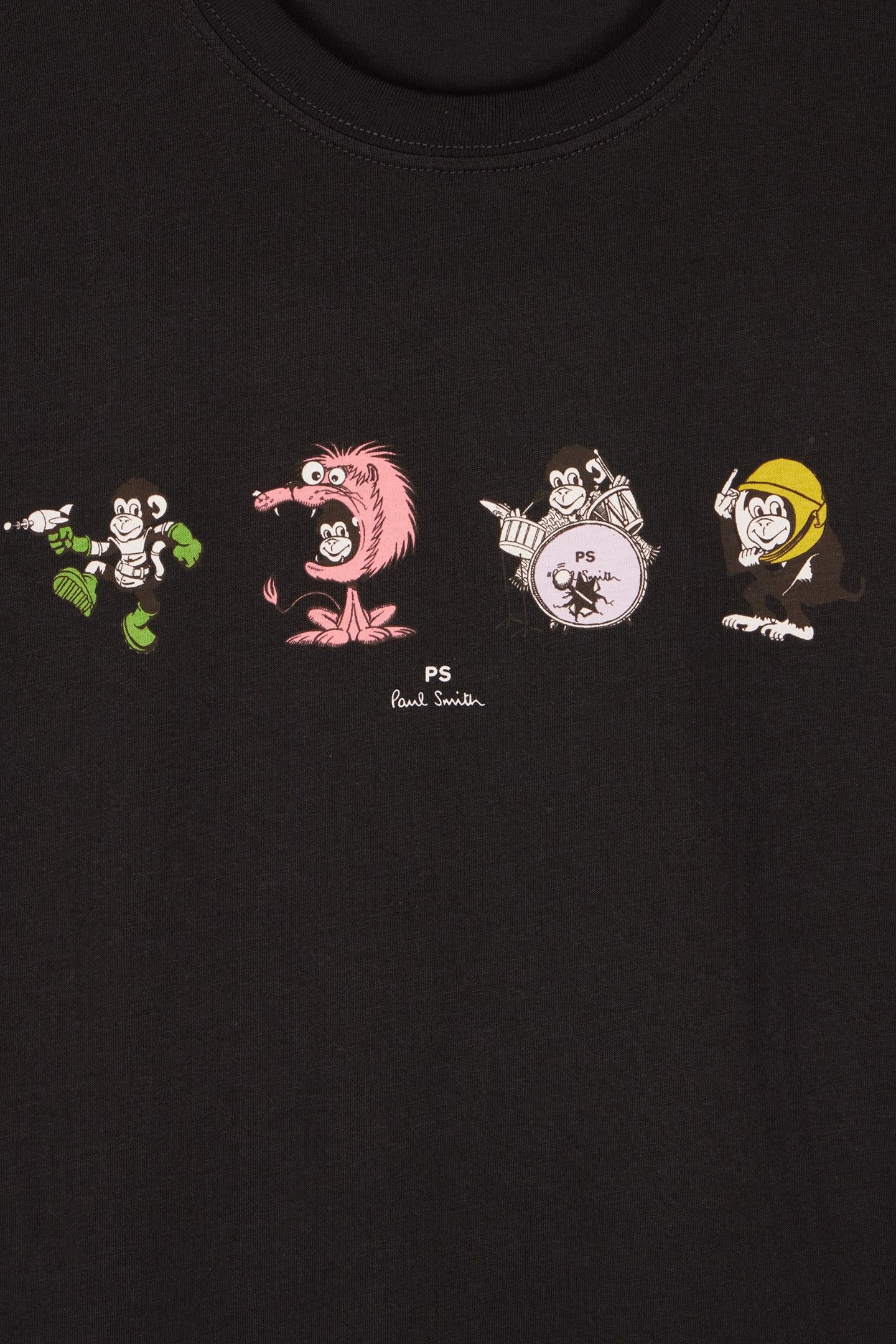 MENS REG FIT TSHIRT 4 MONKIES BLACK 5