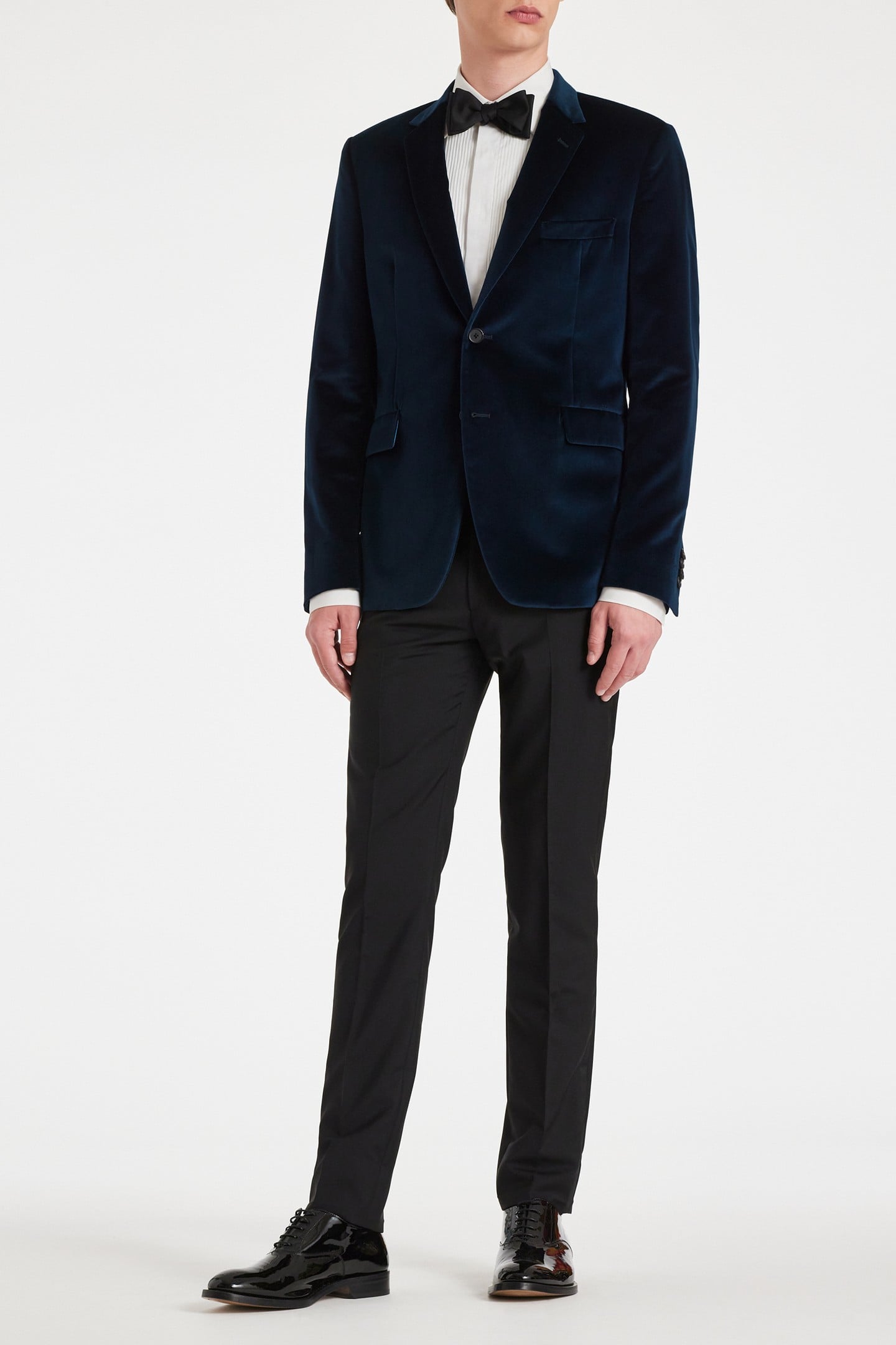 MENS SLIM FIT 2 BTN JACKET INKY BLUE 4